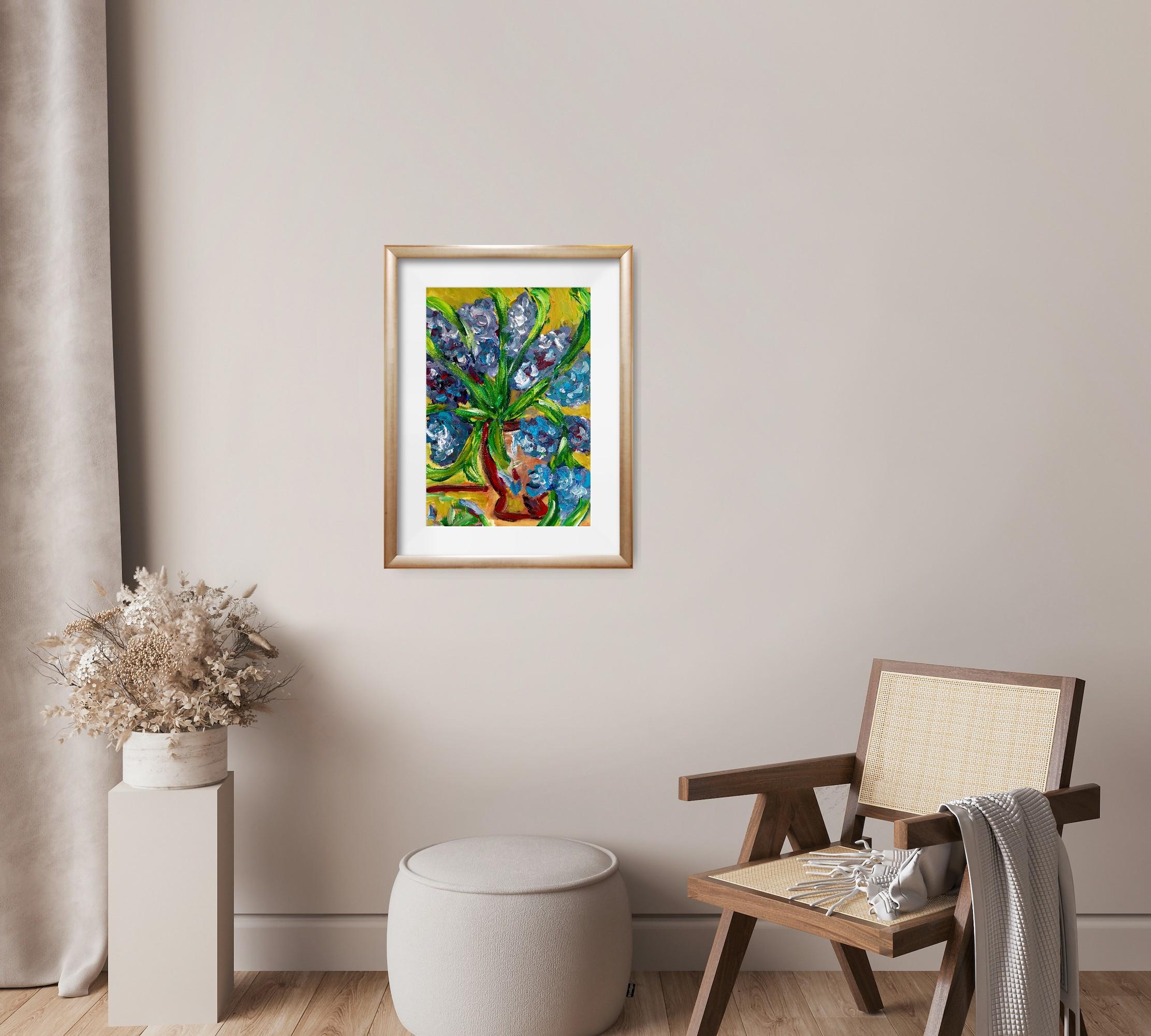 Esta expresiva obra de arte de colores modernos 