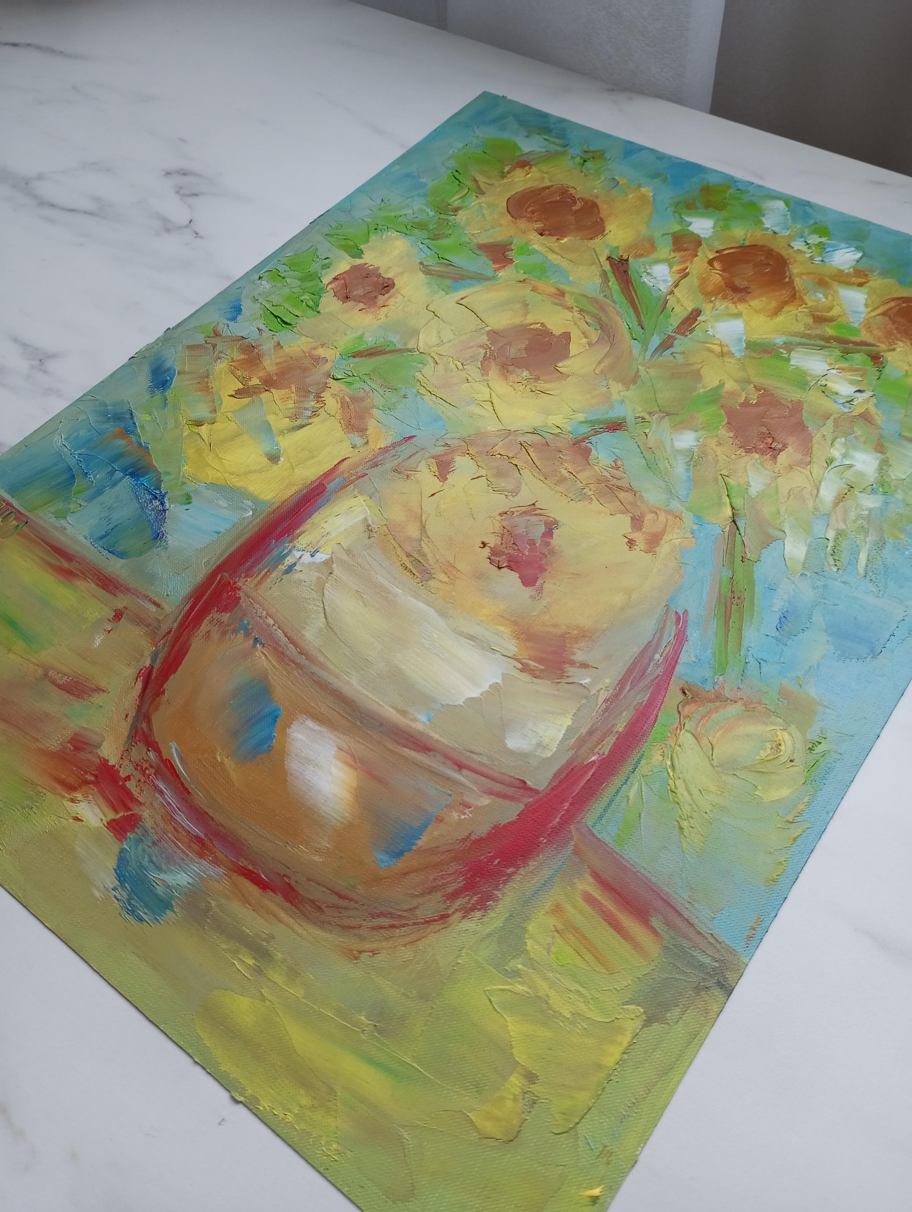 „Die Sonnenblumen der Provence“  – Painting von Natalya Mougenot 