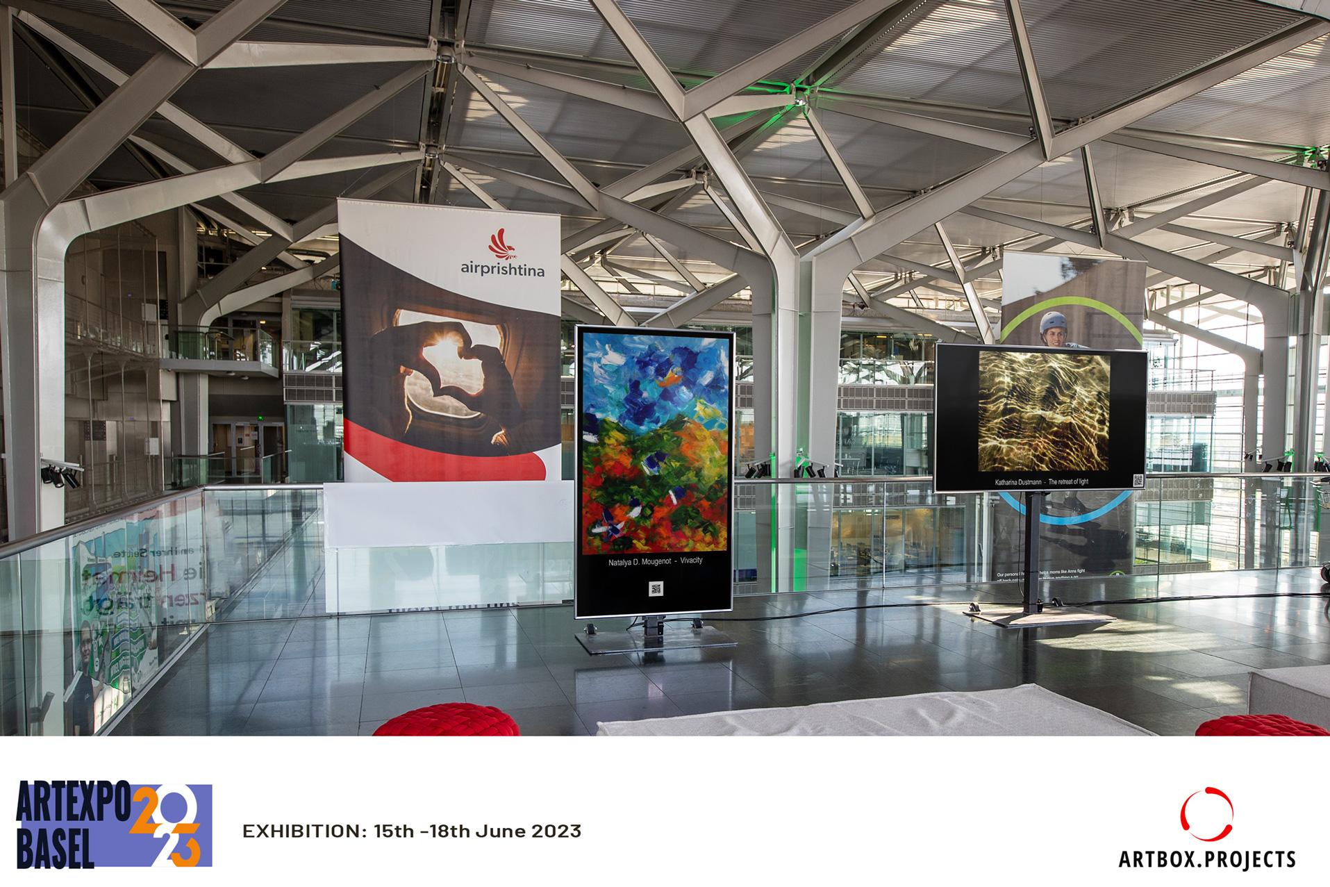 Peinture sur toile contemporaine expressive abstraite de nature vibrante  