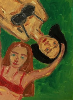 "Cosa farei senza di te?" ( Quadro contemporaneo di due donne)