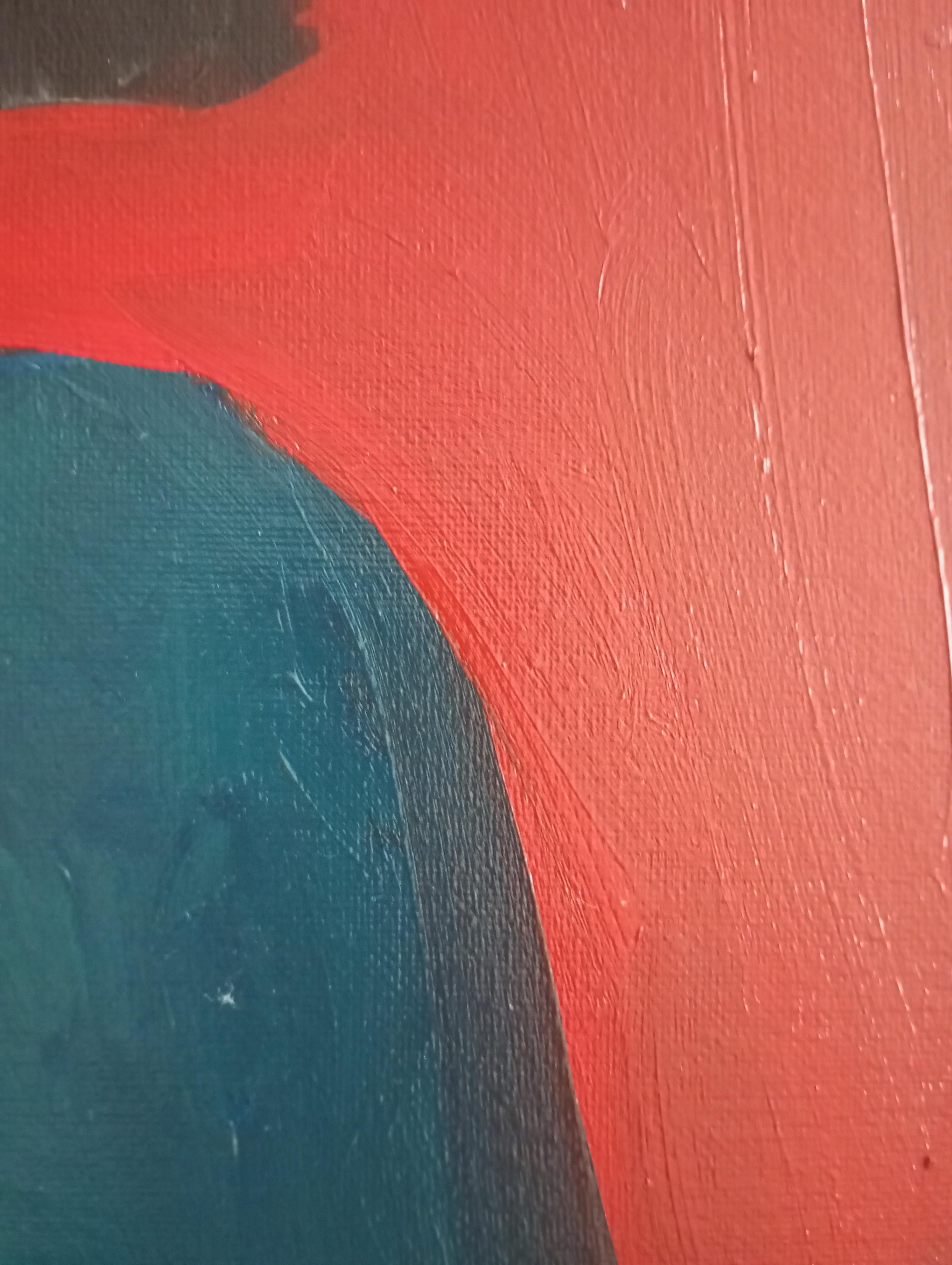 Retrato figurativo contemporáneo al óleo de una mujer 13