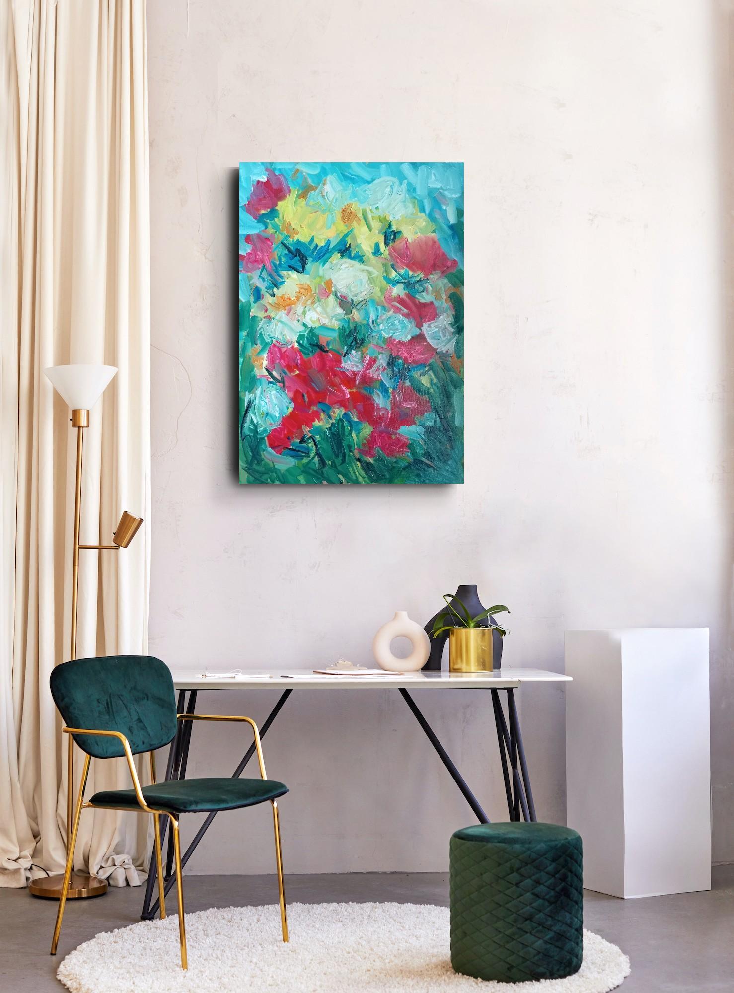 Contemporary impressionist vibrant painting 