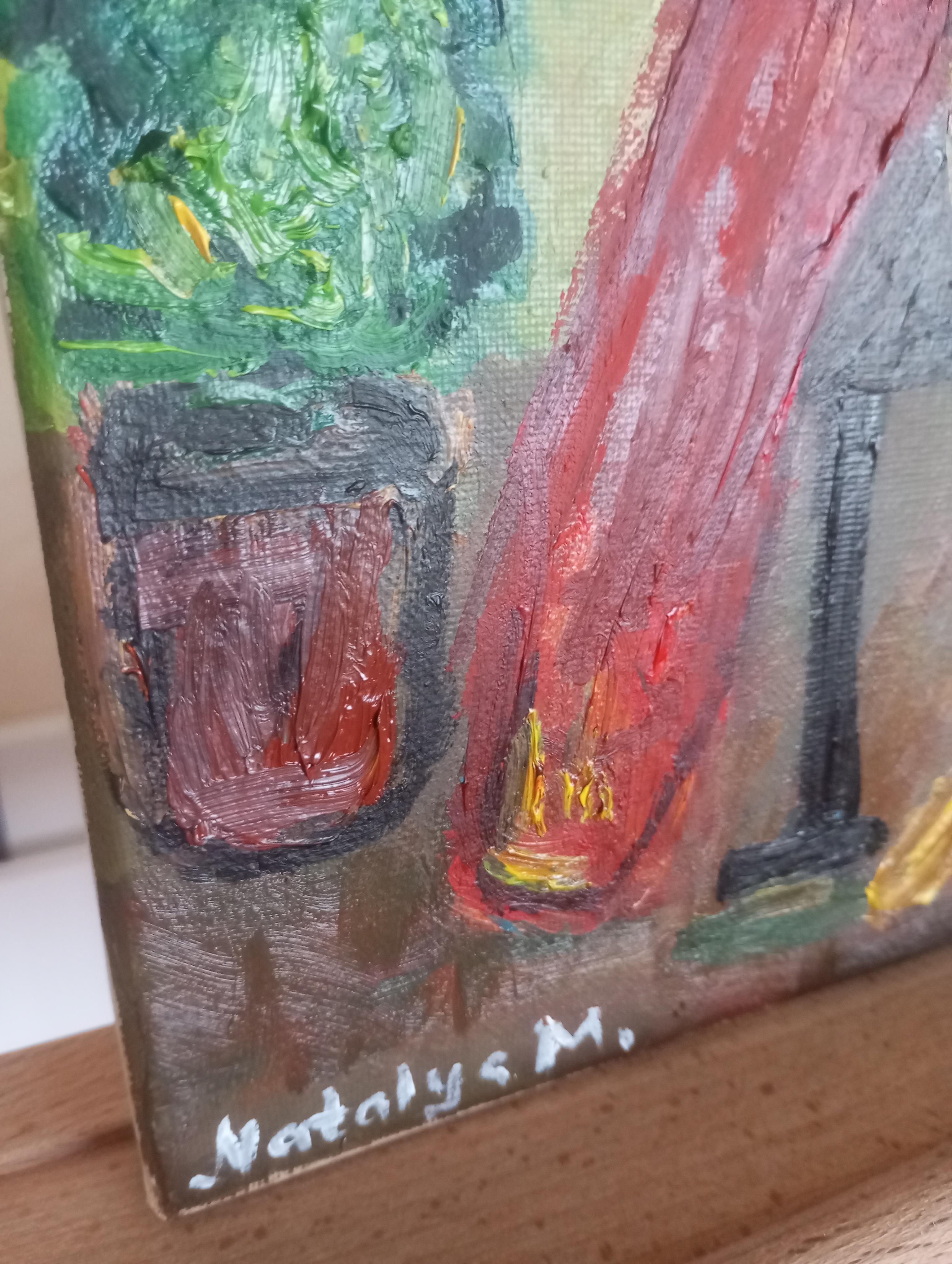 Zeitgenössisches impressionistisches figuratives Ölgemälde einer Frau auf Leinwand im Angebot 8