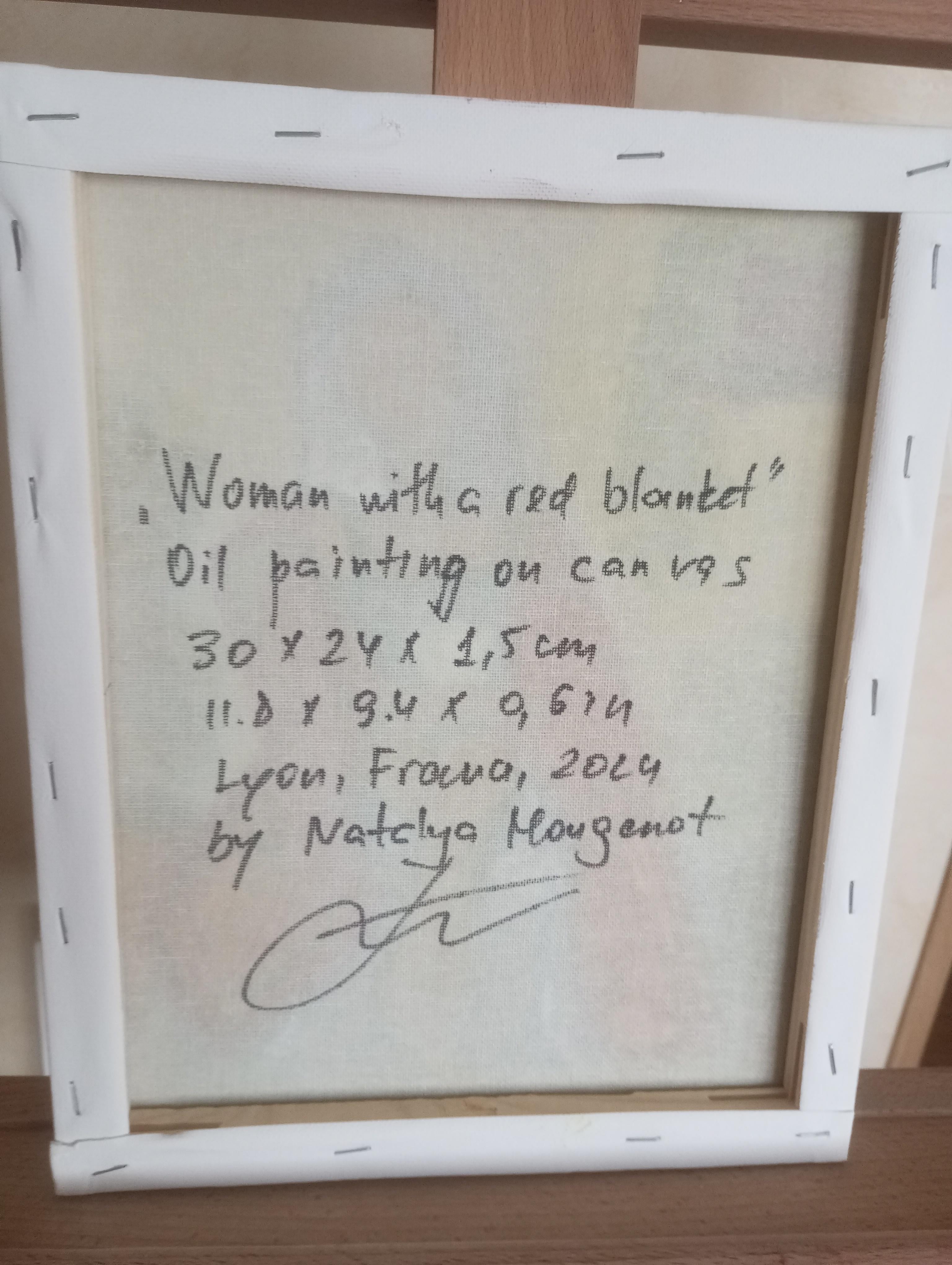 Zeitgenössisches impressionistisches figuratives Ölgemälde einer Frau auf Leinwand im Angebot 4
