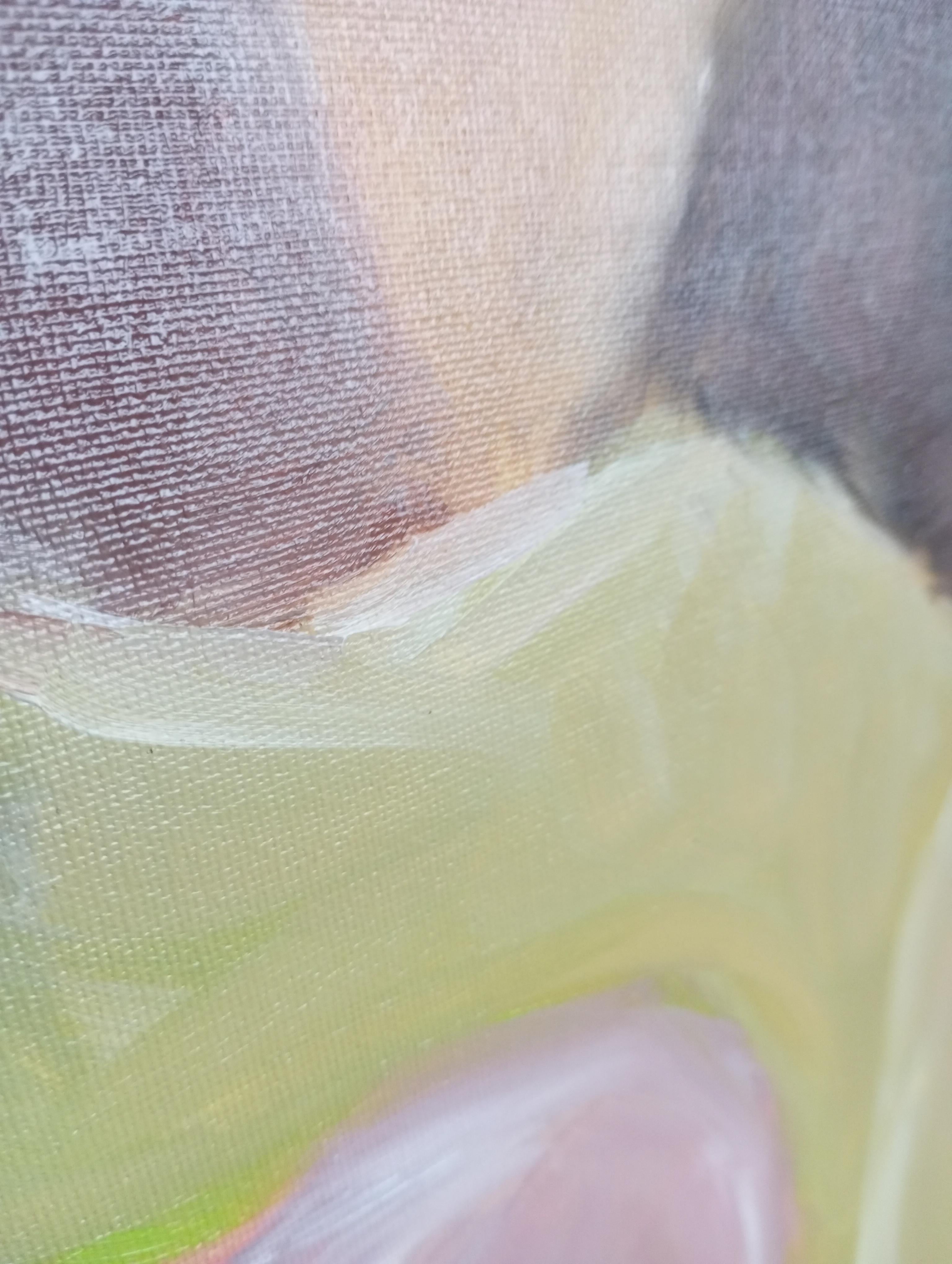 Contemporary figurative painting of two women oil on canvas 
