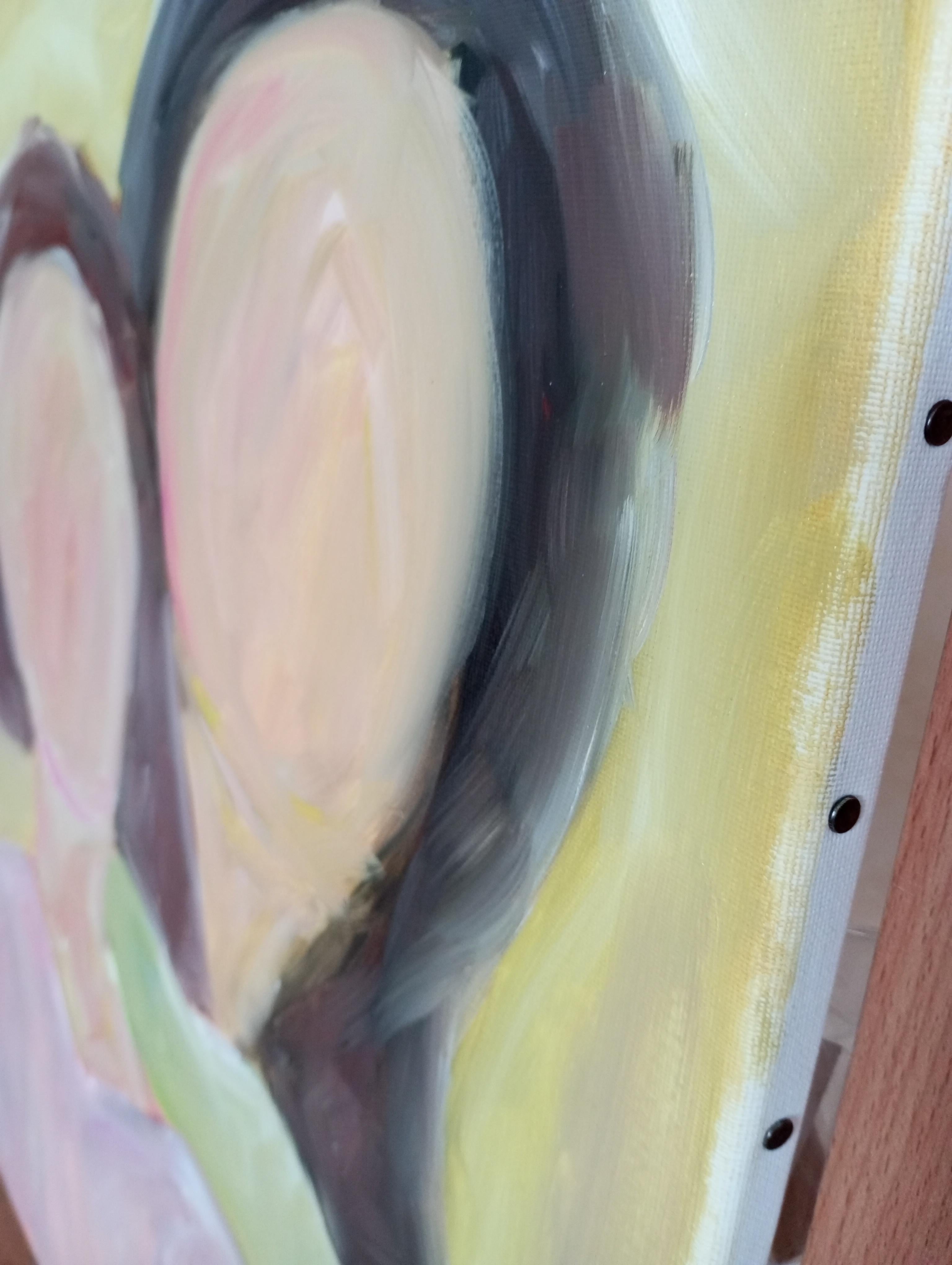 Contemporary figurative painting of two women oil on canvas 