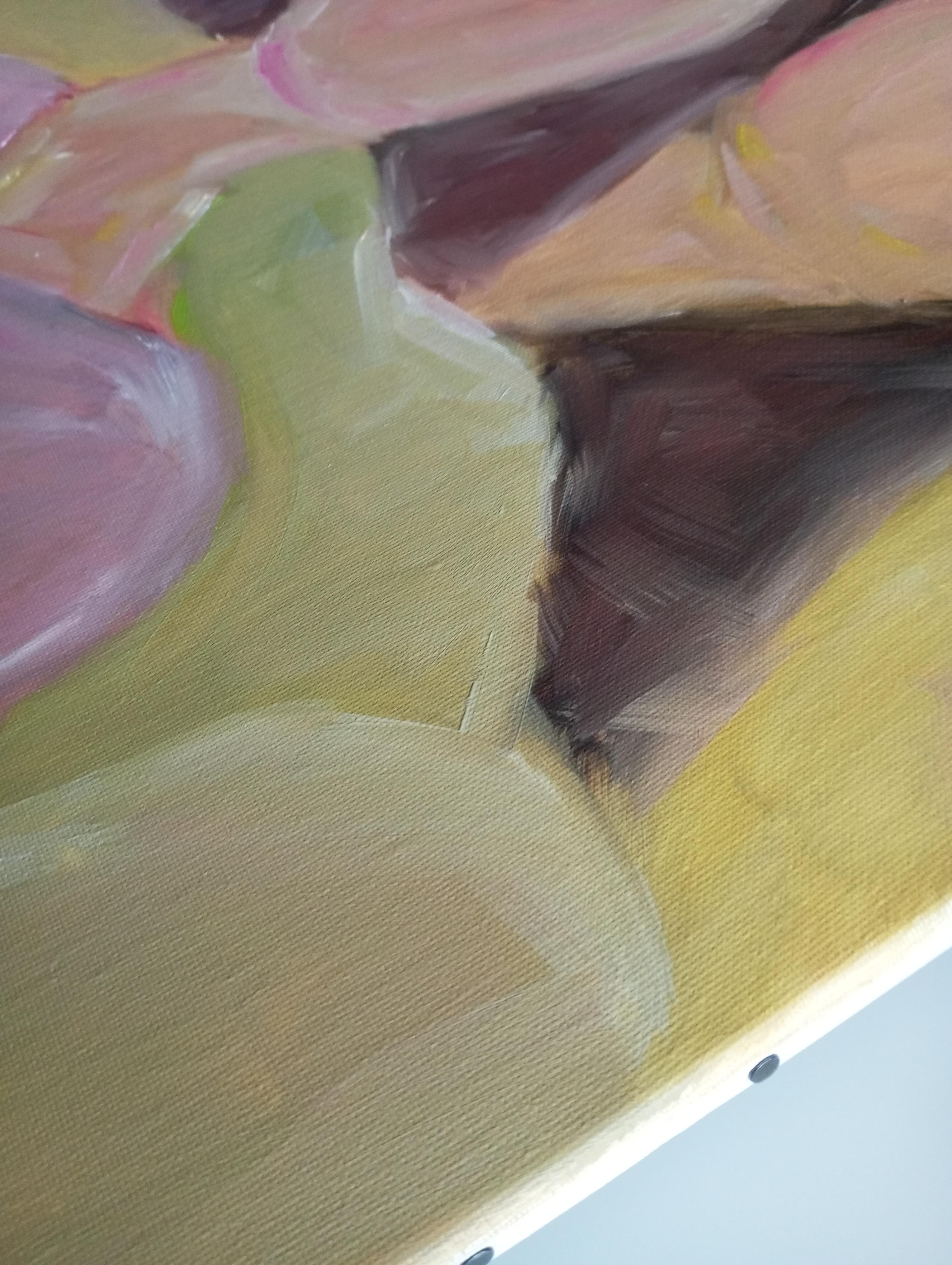Contemporary figurative painting of two women oil on canvas 