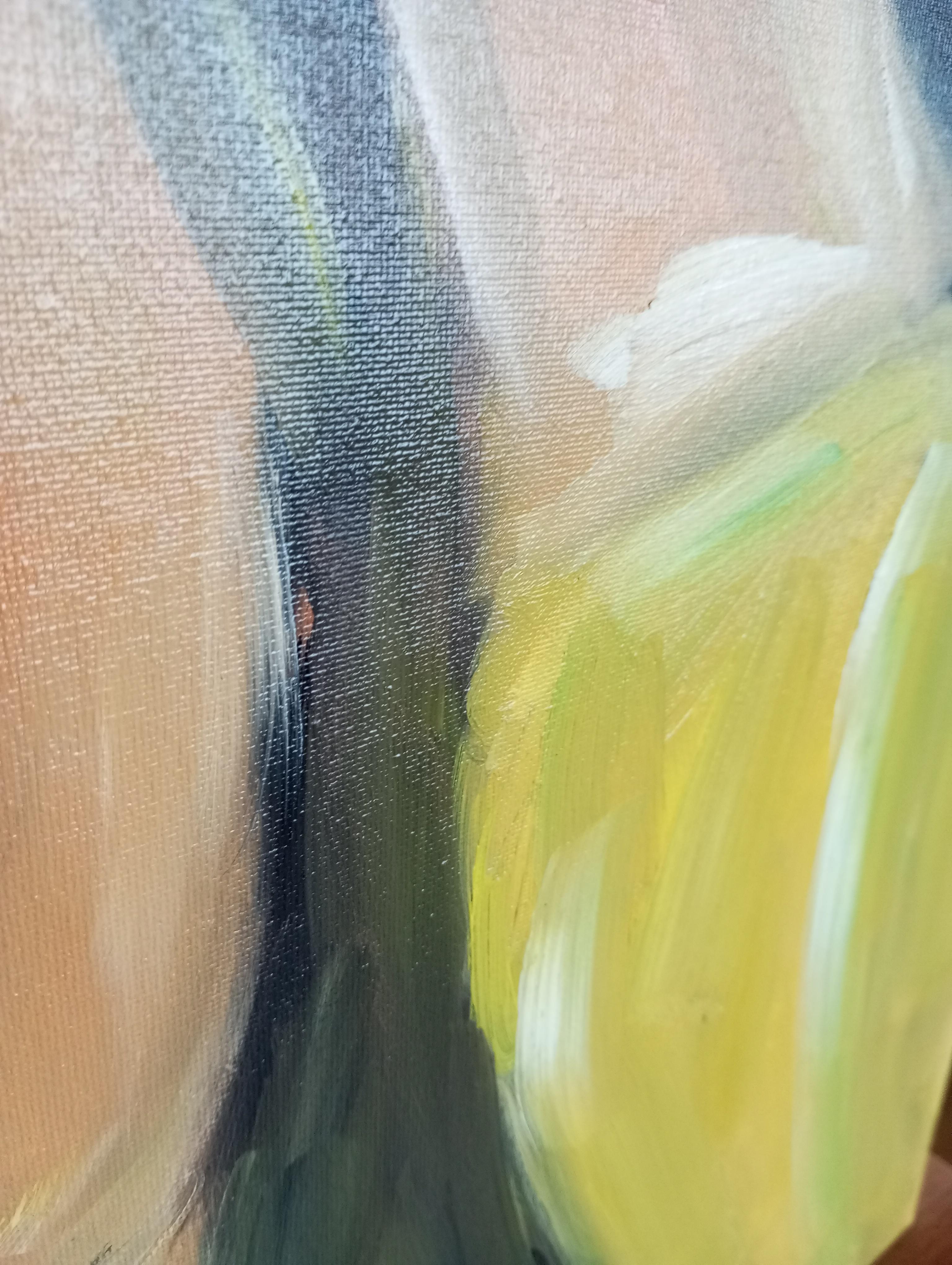 Pittura figurativa contemporanea olio su tela 