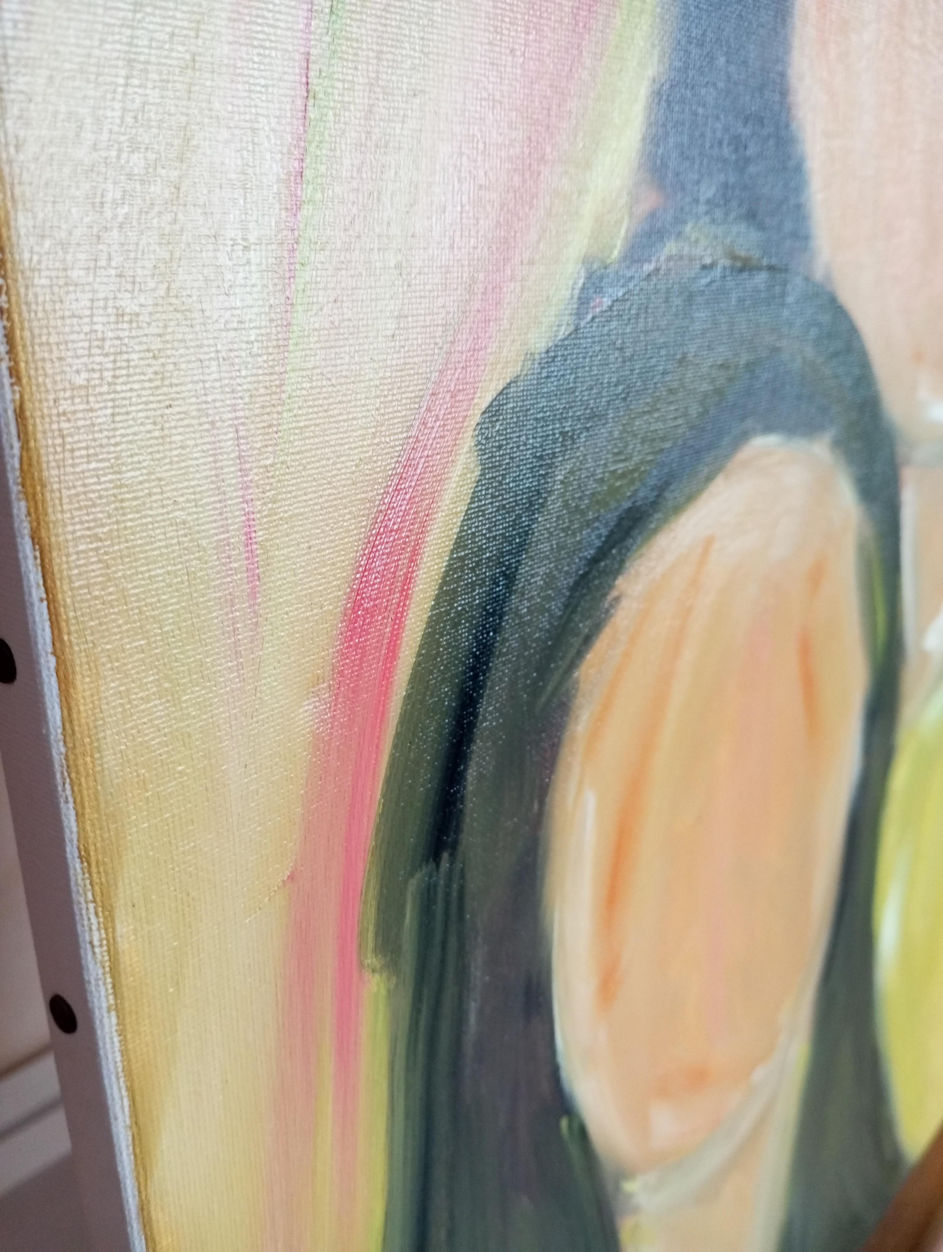Pittura figurativa contemporanea olio su tela 