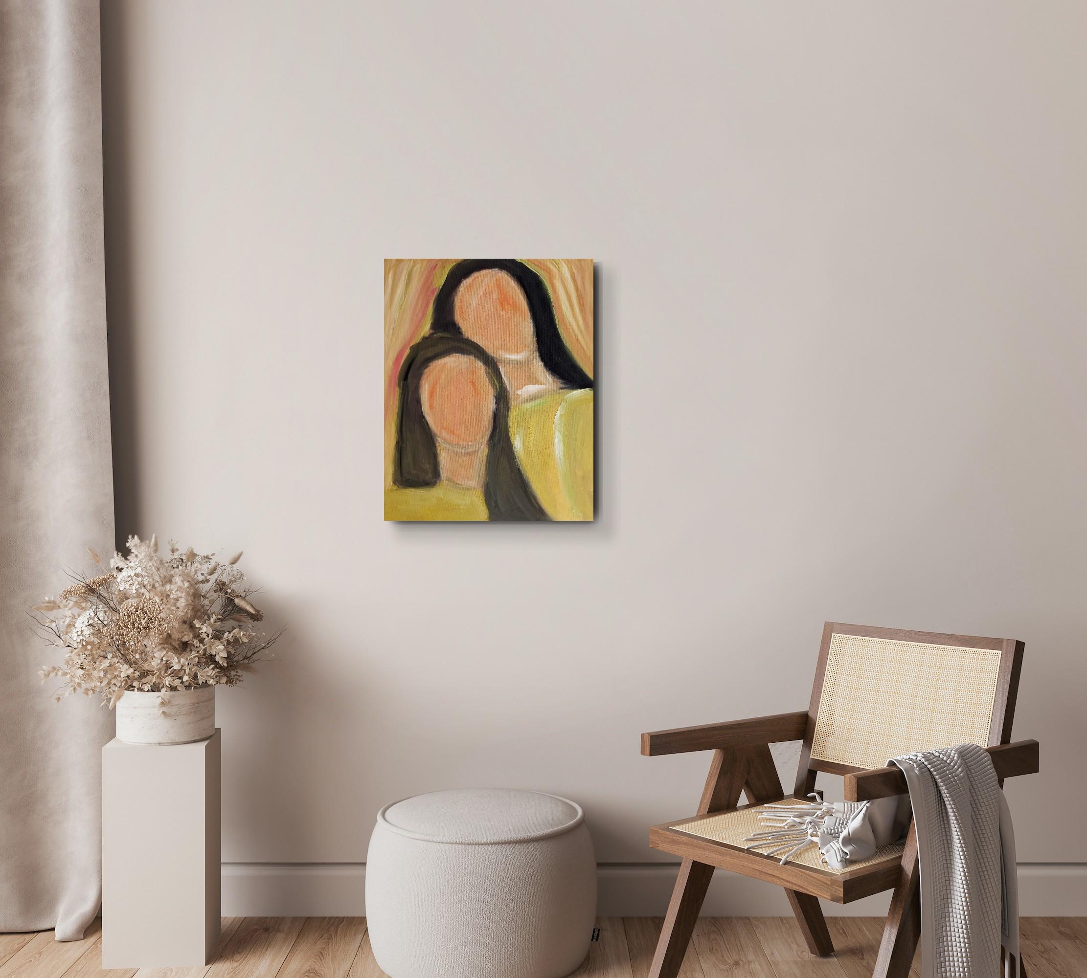Pittura figurativa contemporanea olio su tela 