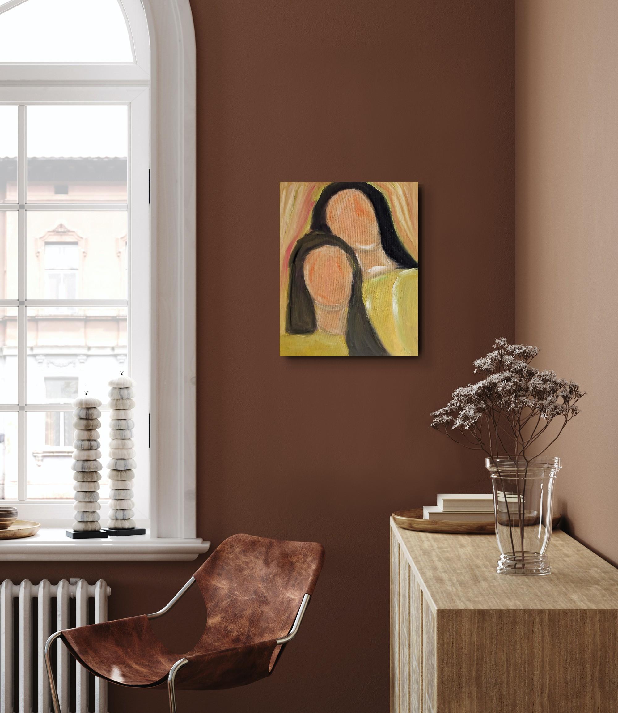 Pittura figurativa contemporanea olio su tela 