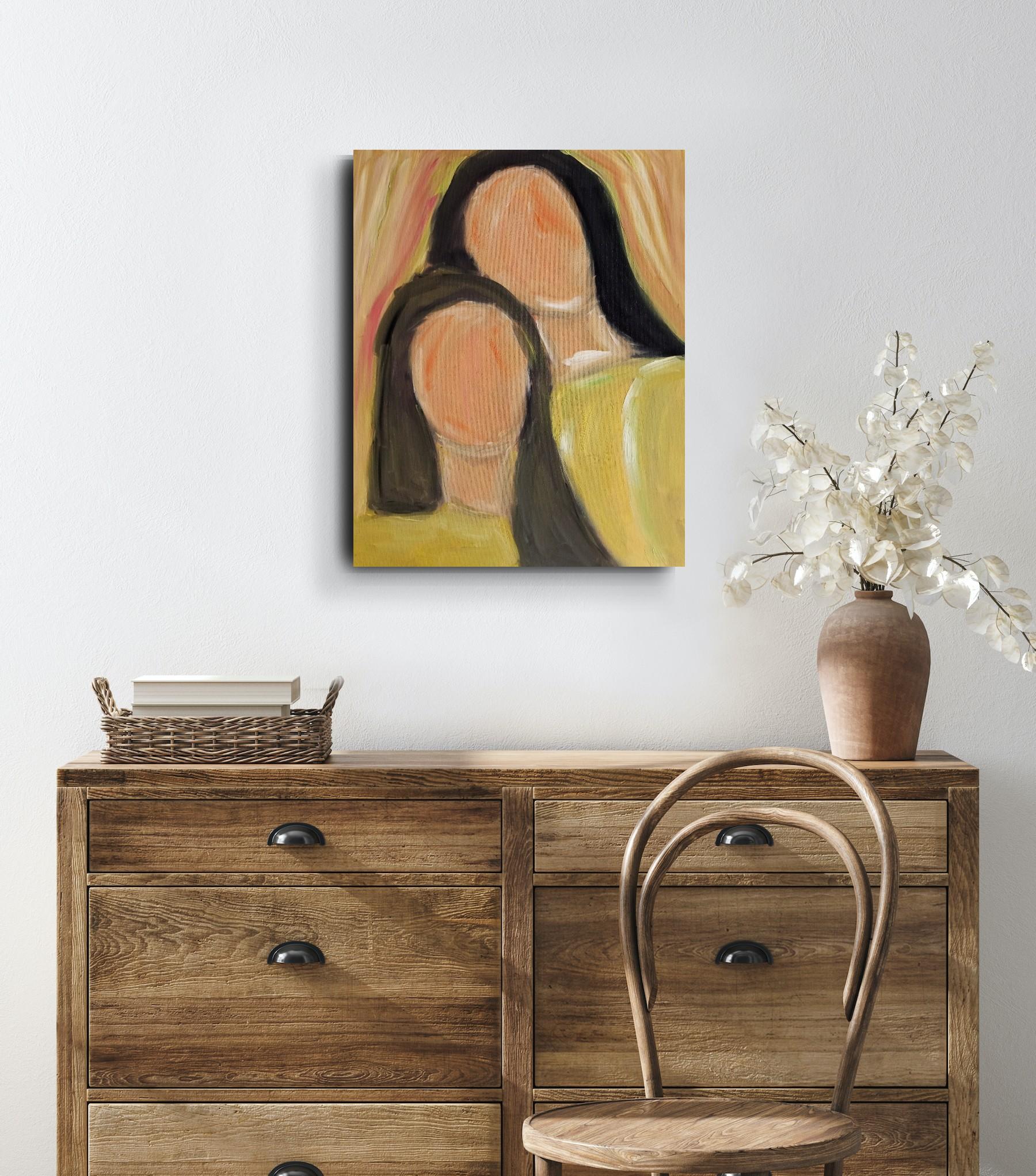 Pittura figurativa contemporanea olio su tela 