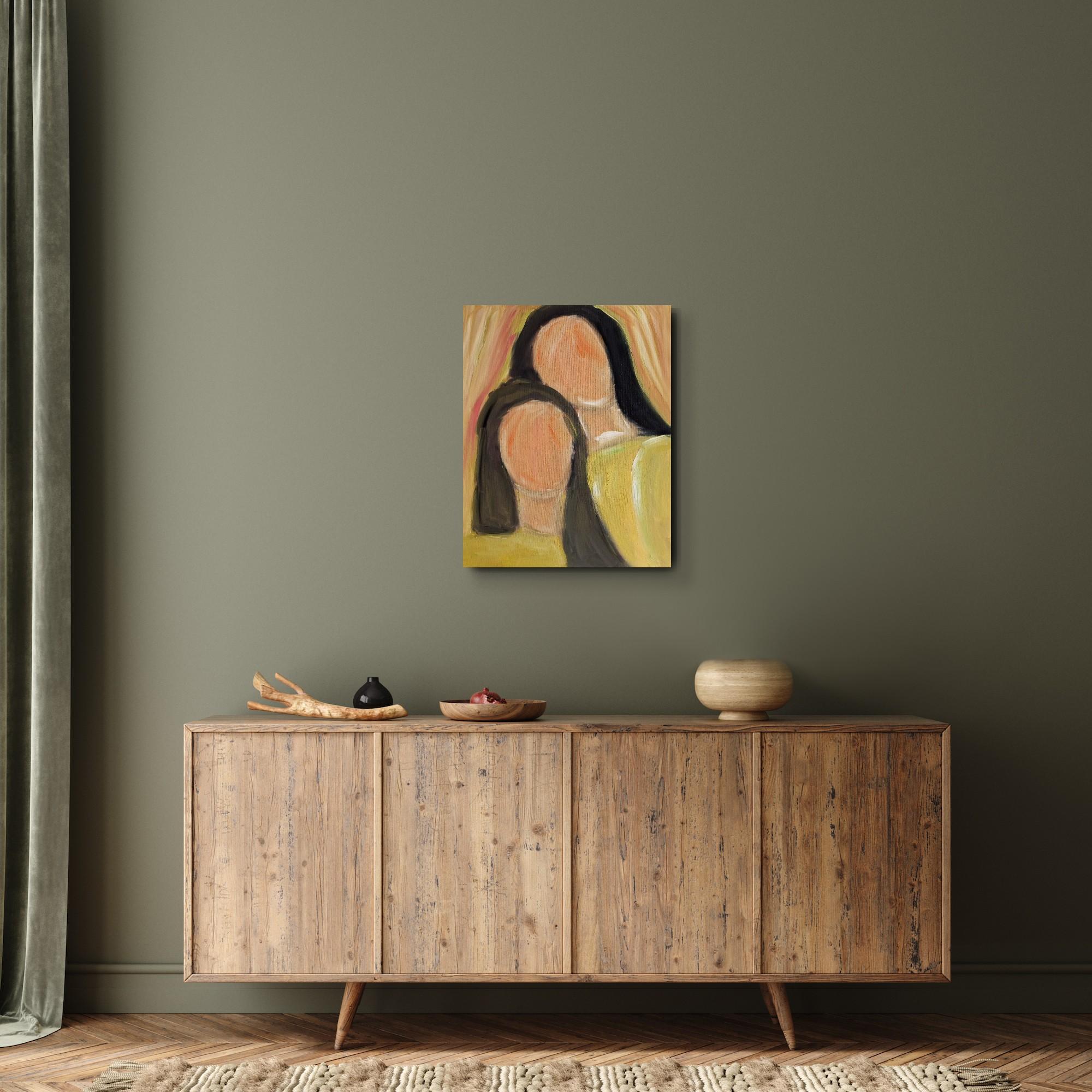 Pittura figurativa contemporanea olio su tela 