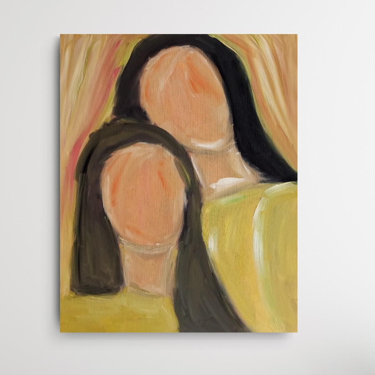 Pittura figurativa contemporanea olio su tela 