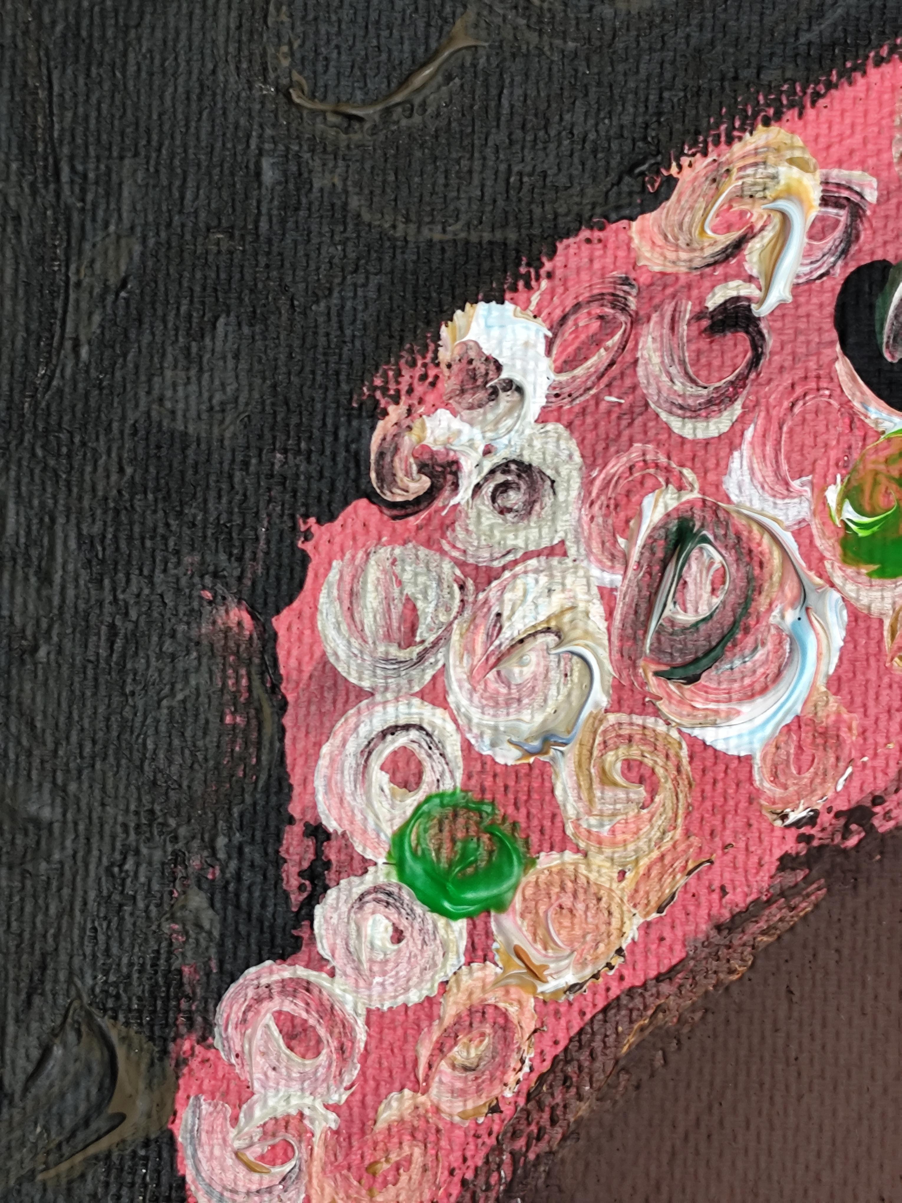 Ritratto astratto espressivo contemporaneo di due donne  