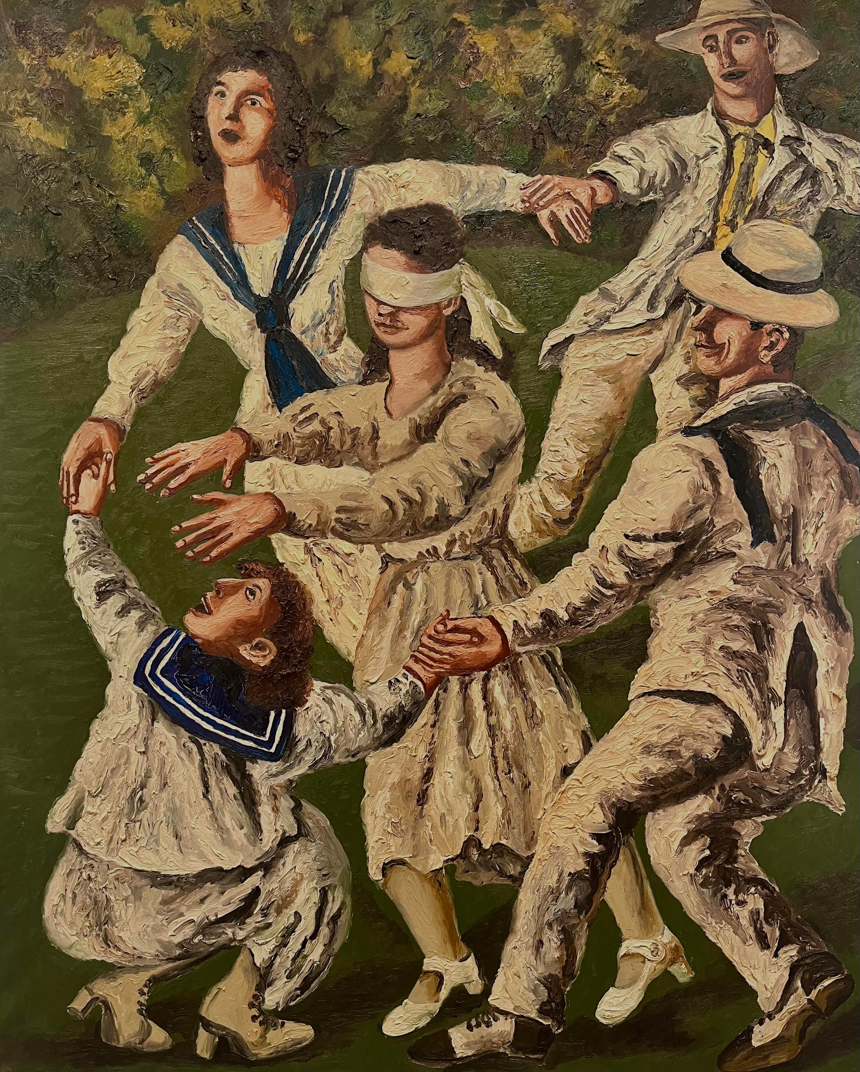 Figurative Painting di Natalya Nesterova - Blindman's Bluff