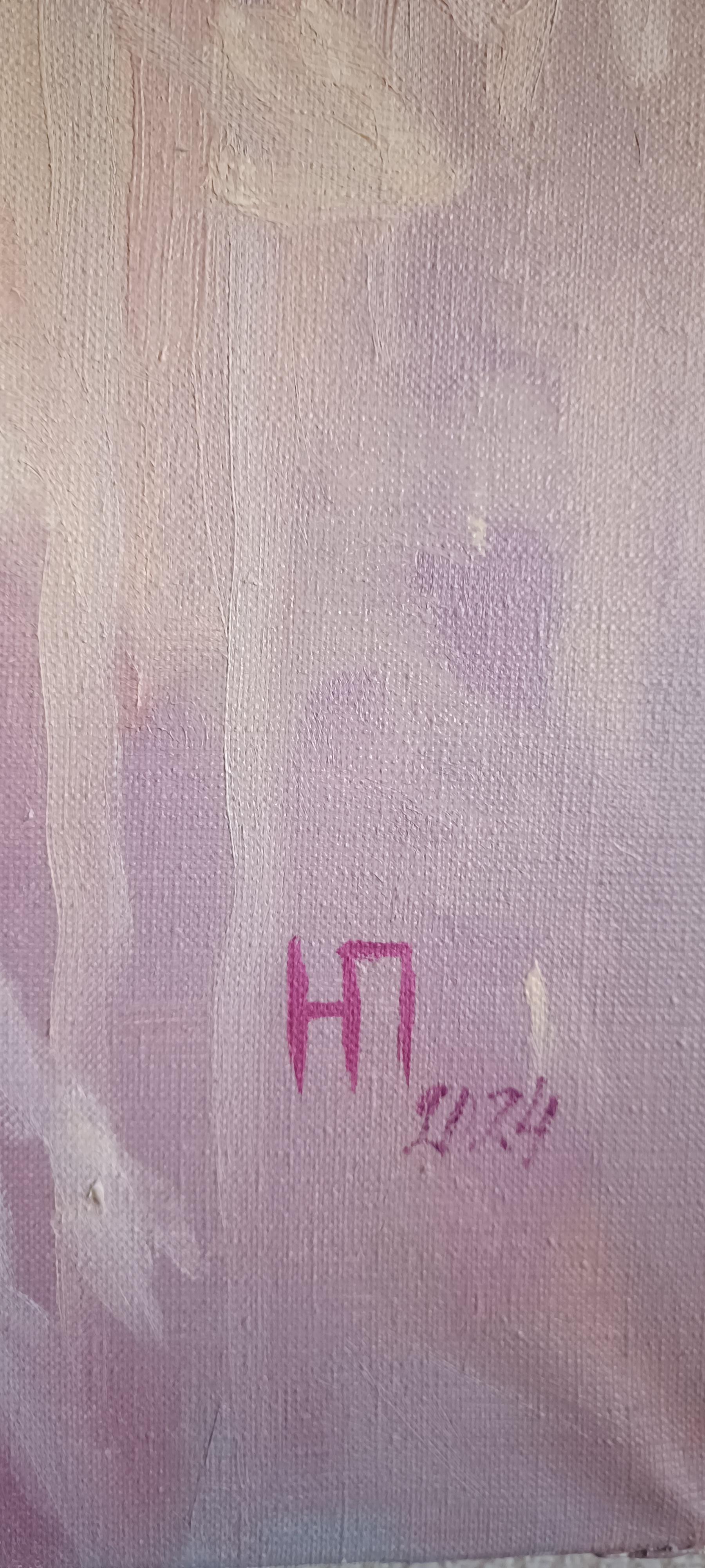 Lilac season. Original oil painting For Sale 4