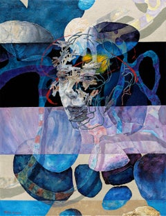 Contemporary Abstract Figurative Consciousness, 120X92 cm, Excellent