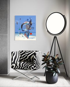 Contemporary Abstract Figurative Spatial states, 80X67 cm, Excellent