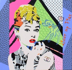 Audrey - pintura pop art