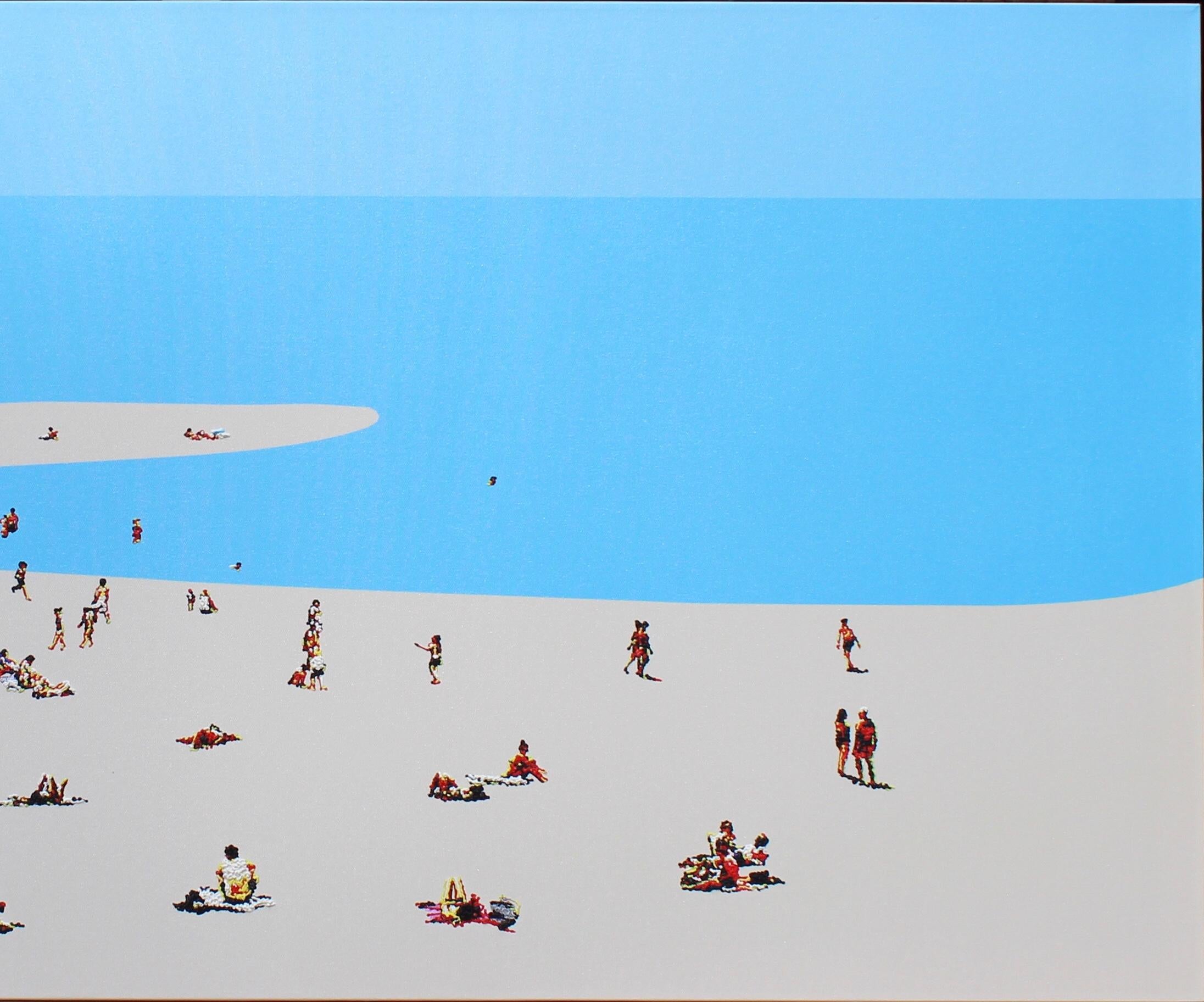 Strandstimmung 5 – Landschaftsgemälde (Zeitgenössisch), Painting, von Natan Elkanovich