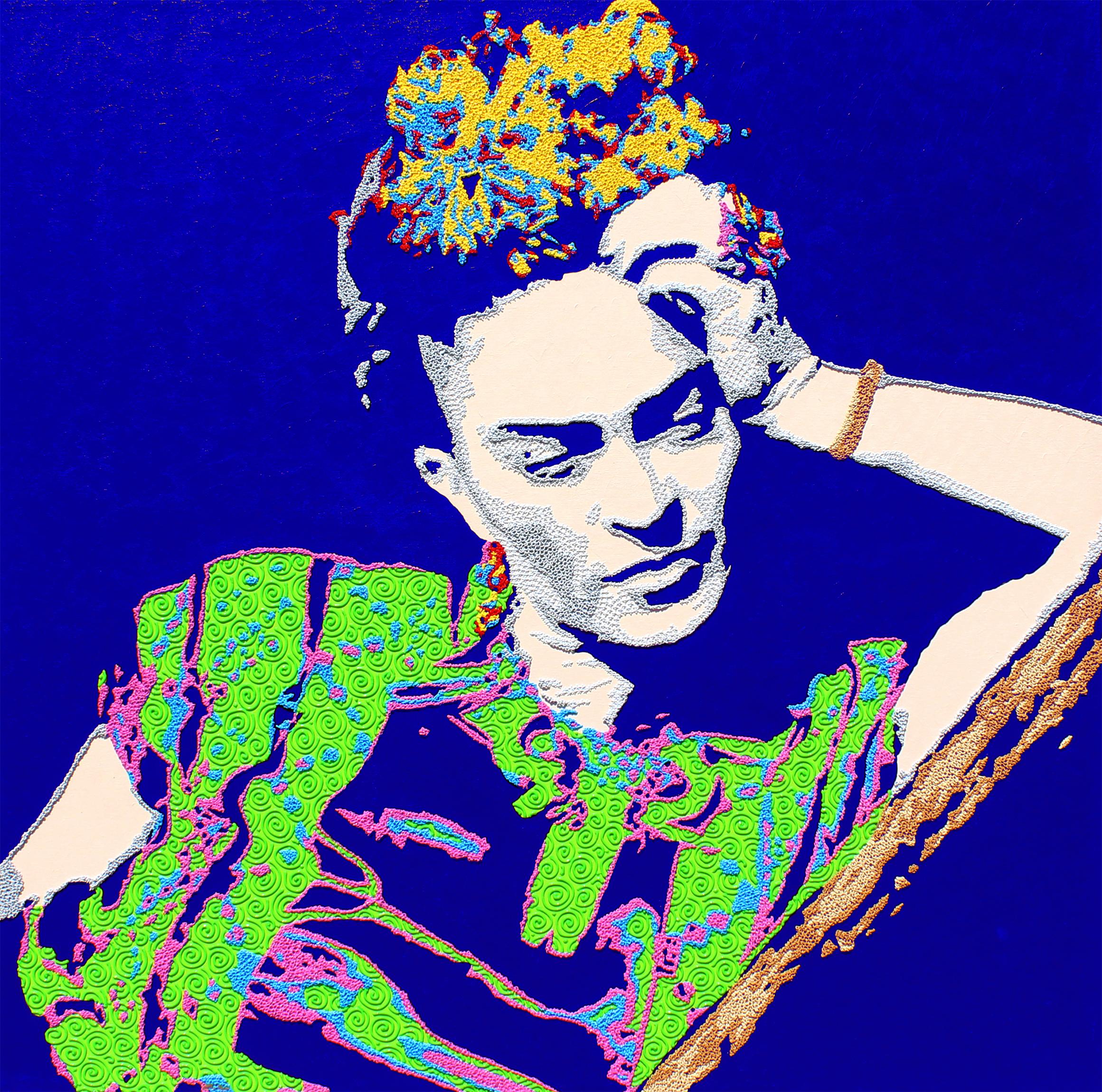 Natan Elkanovich Portrait Painting - Frida Kahlo - acrylic portrait painting