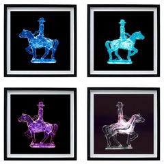 Four Framed Ghost Rider Cowboy - Pop Art Color Photograph