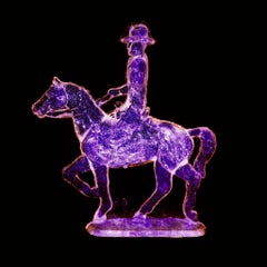 Ghost Rider Cowboy Purple - Pop Art Color Photograph