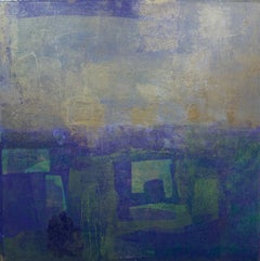"Labyrinth" Colorful, Abstract Monotype Print
