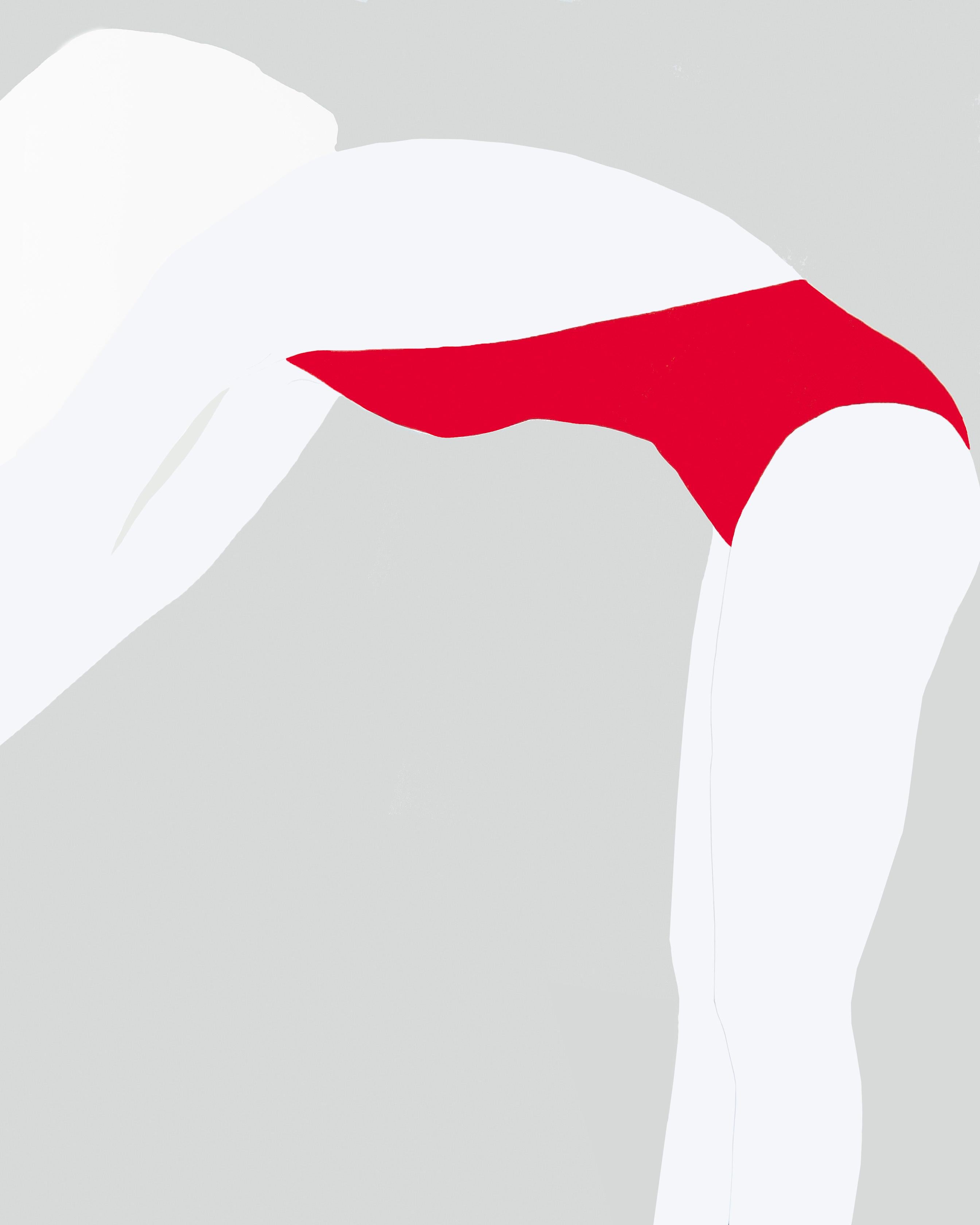 Natasha Law Figurative Painting - Reaching in Red