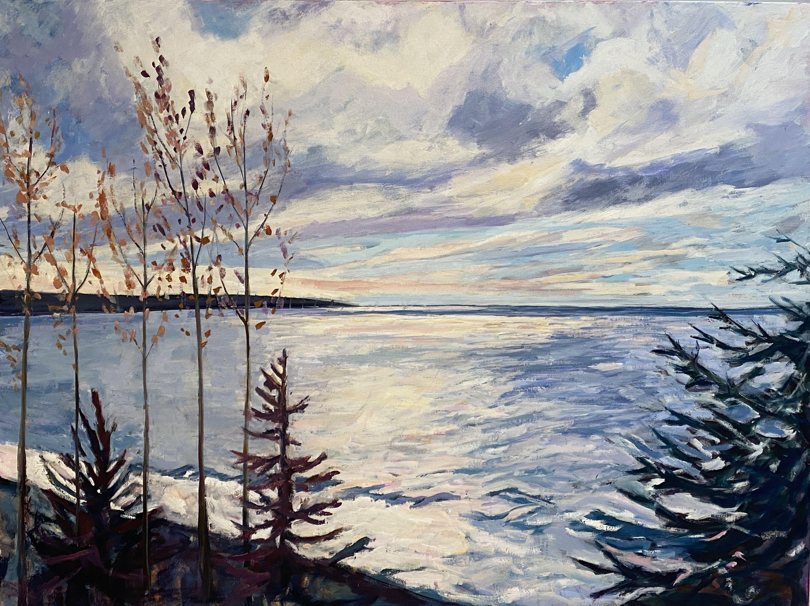 The Blue Hour, Gemälde, Öl auf Leinwand