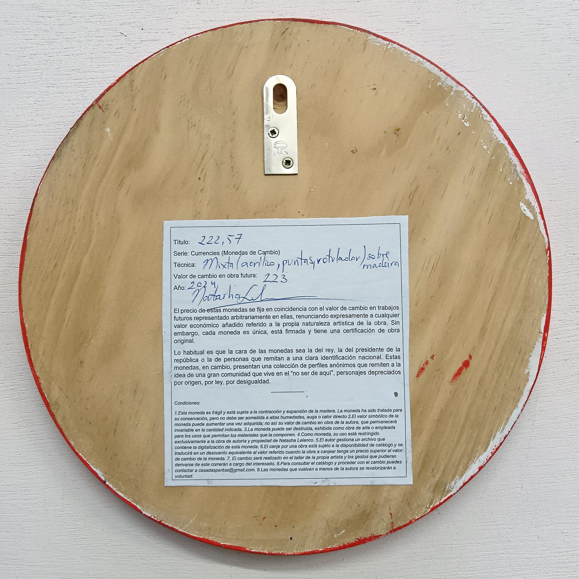 Portrait audacieux de profil migrateur conceptuel sur pièce de monnaie Espagnol. 