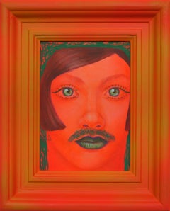 Ancestor Clone #10: Fluorescent Orange Androgyny Naïve Portrait