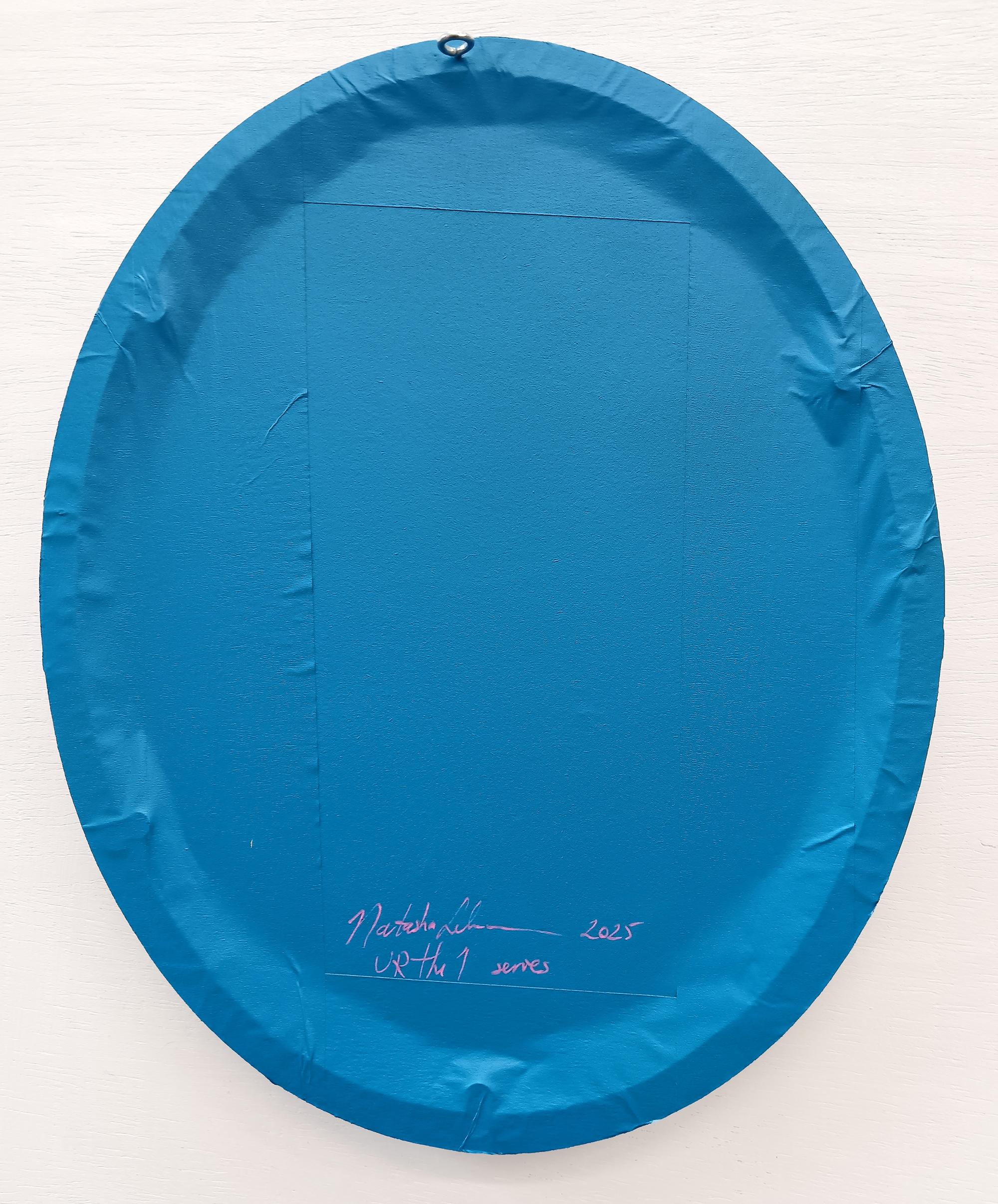 Ancestor Clone #13. You Are The One. Unique Oval Framed Acrylic Painting on Wood 6