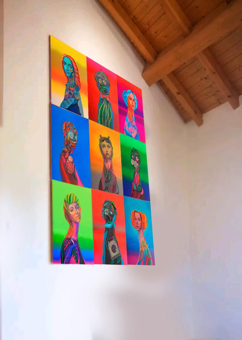 Figura antropomorfa pop surrealista. Insetti, piante ed elementi giocattolo in vendita 5