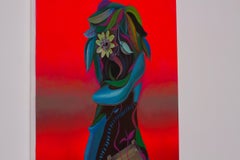 Contemporary Pop Surrealist Portrait "I Just Called To Say "I Love You"