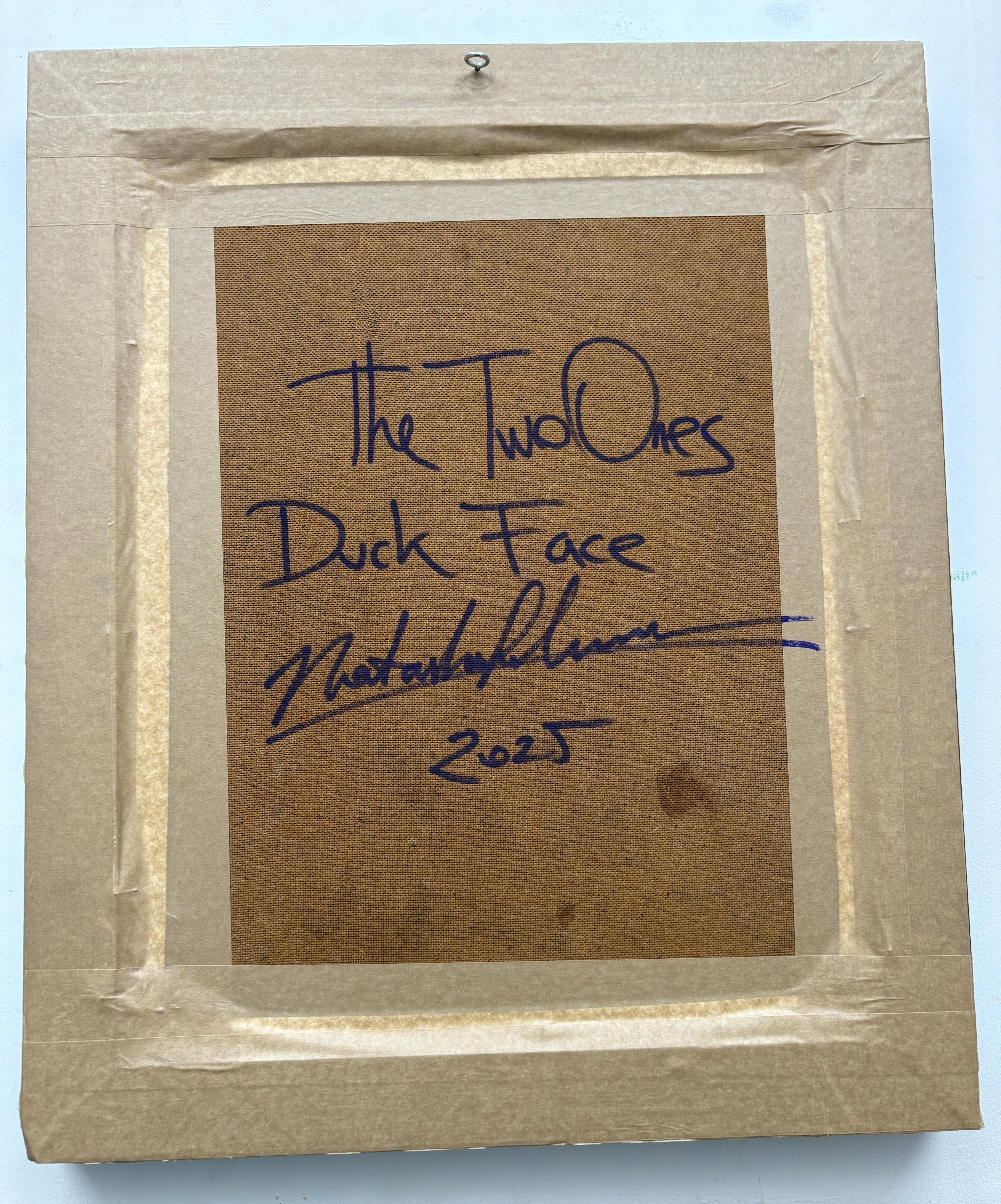 Entengesicht Selfies Schnurrbart Surreal Lustiges Portrait Emoji SocialMedia Inspiriert im Angebot 4