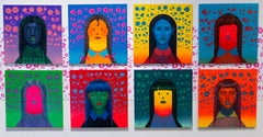 Original Figurative Portrait Paintings Contemporary Wall Installation