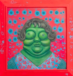 Fluorescent Ancestor Clone Portrait Contemporary Identity Figurative Artwork