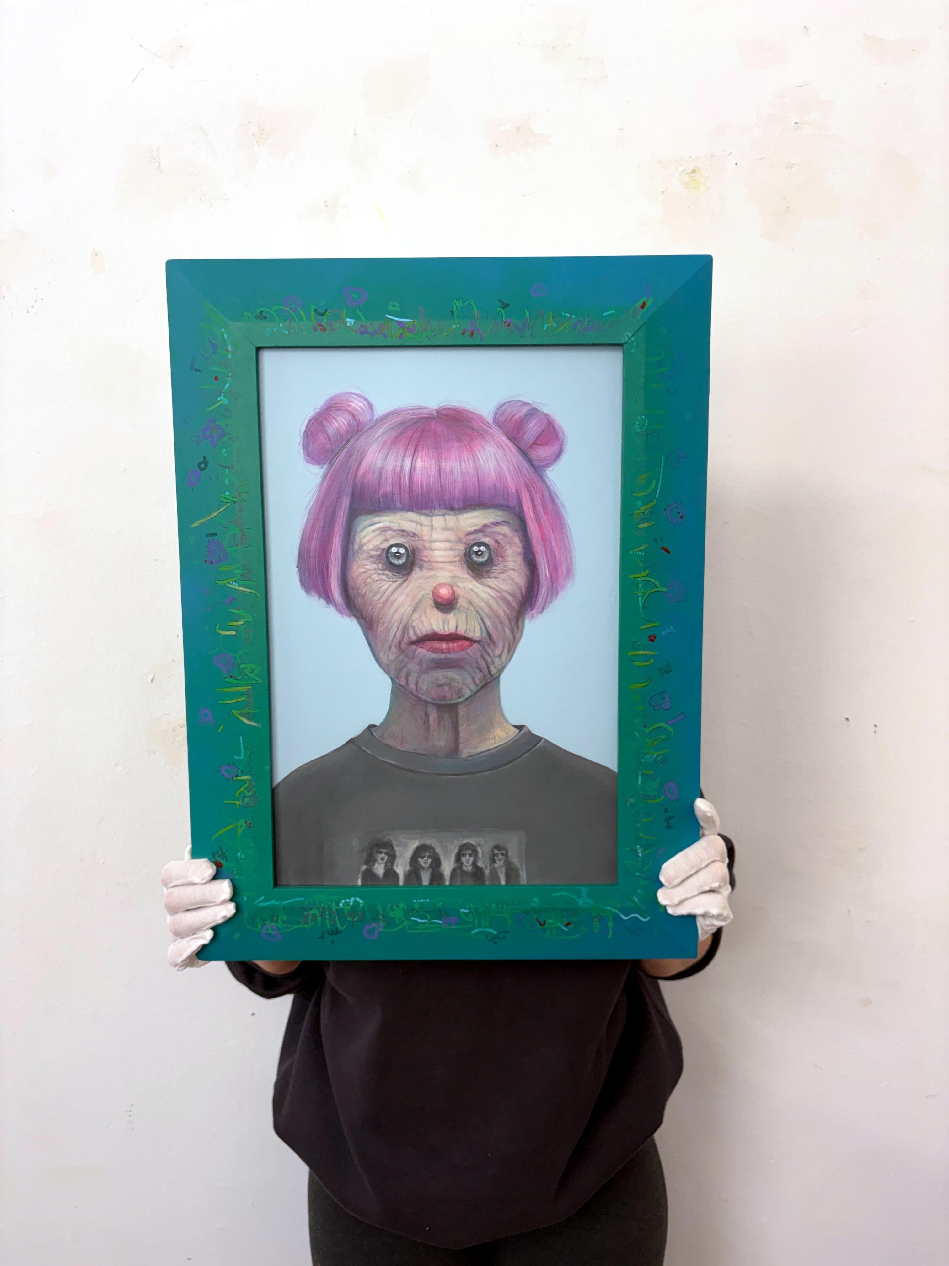 Grandmother Original Ancestor Clone Acrylic Figurative Portrait Painting