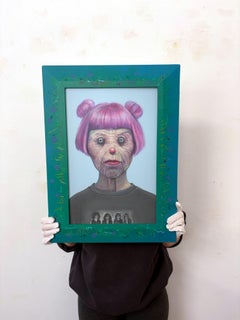 Grandmother Original Ancestor Clone Acrylic Figurative Portrait Painting