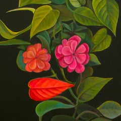 Contemporary Pop Surrealist Anthropomorphic Floral Composition. "Liubochka"