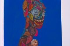 Anthropomorphic Pop Surrealist Figure. Insects, Plants, and Toy Elements