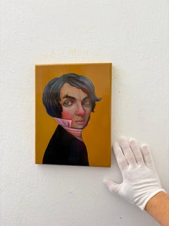 Champollion. Limited Edition #15/20 Contemporary Pop Surrealist Portrait on Wood