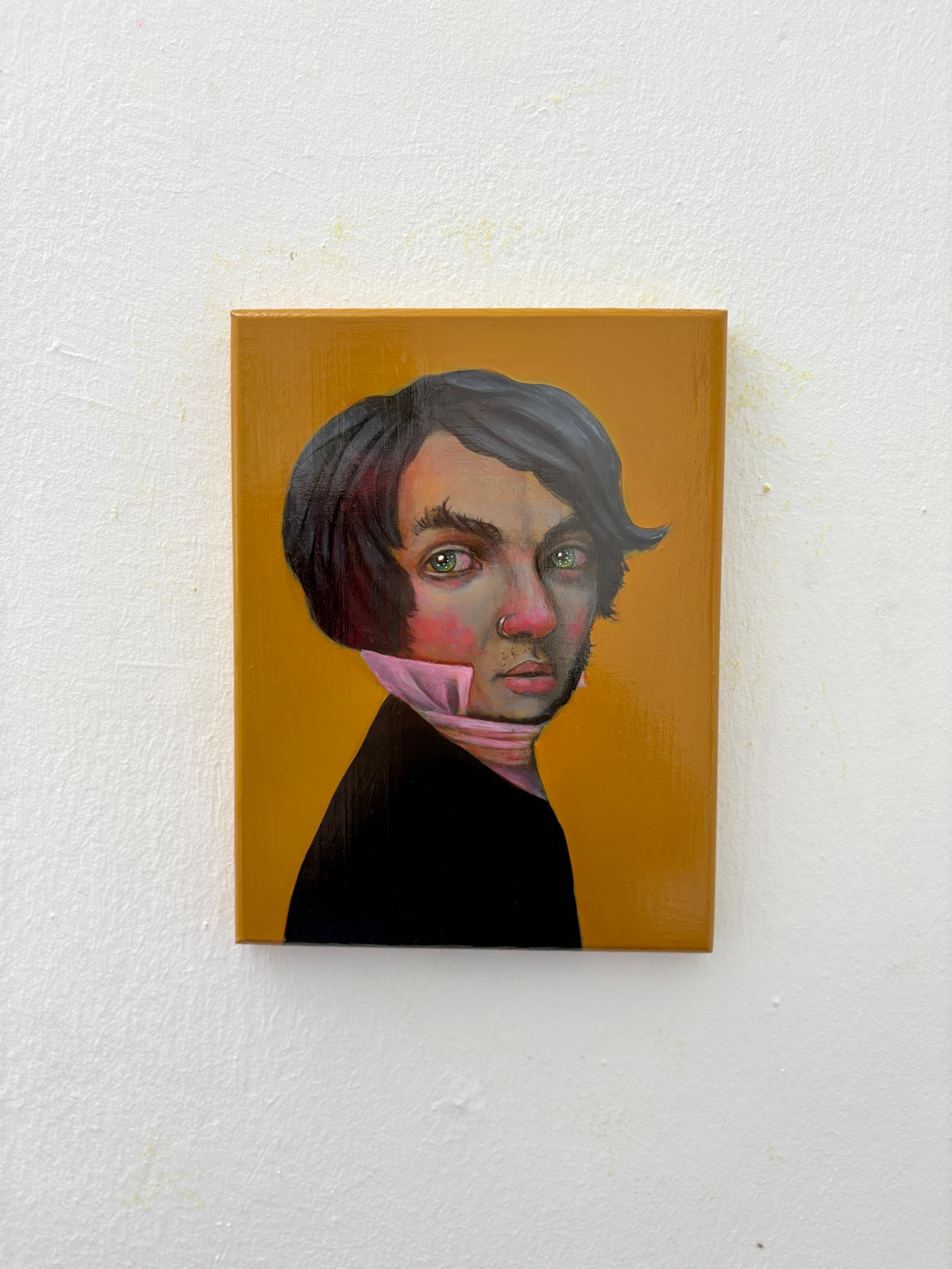 Champollion. Limited Edition #15/20 Contemporary Pop Surrealist Portrait on Wood For Sale 6