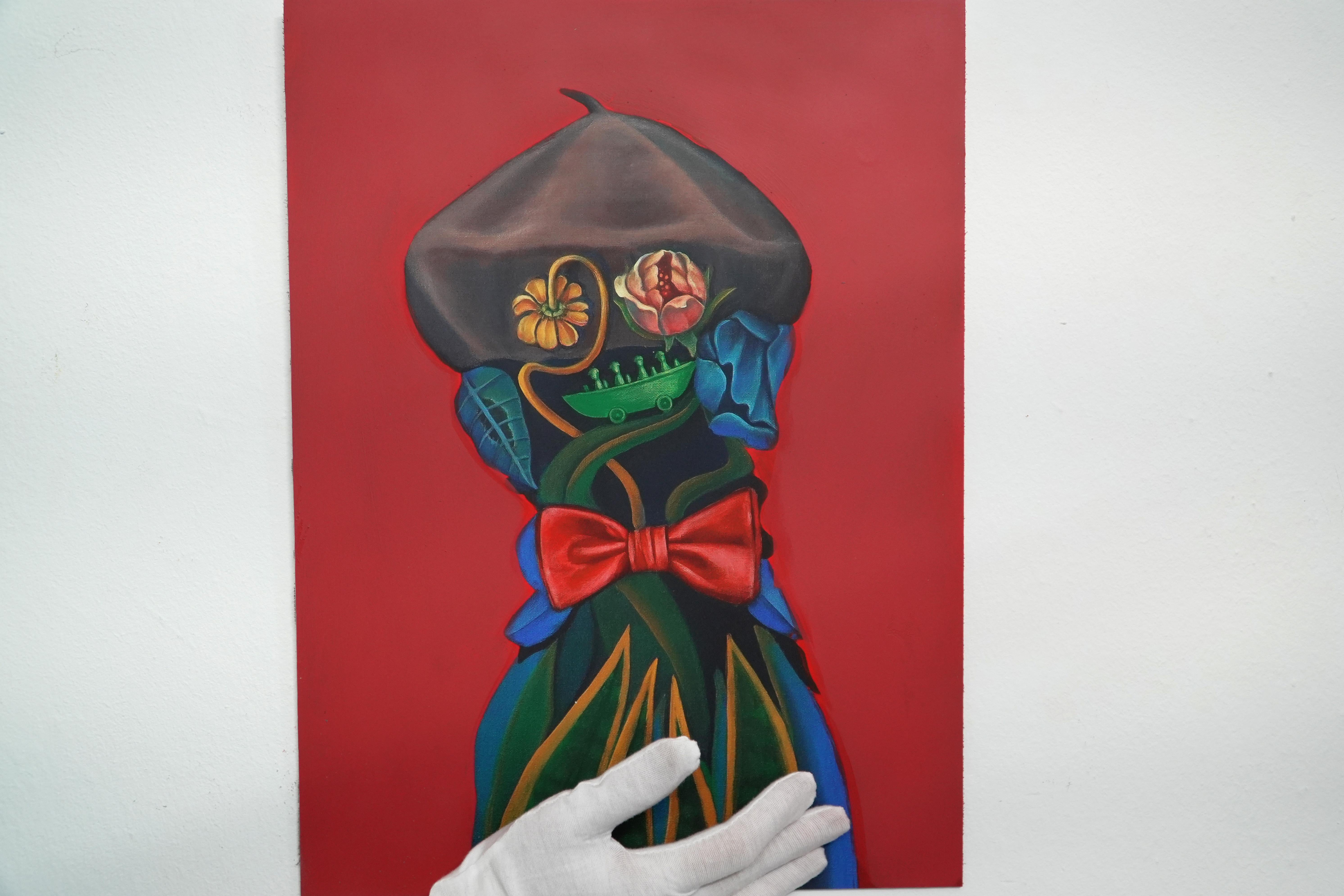 Ritratto botanico contemporaneo. Stampa originale su Dibond  24/25. Fortunatamente vivo in vendita 2