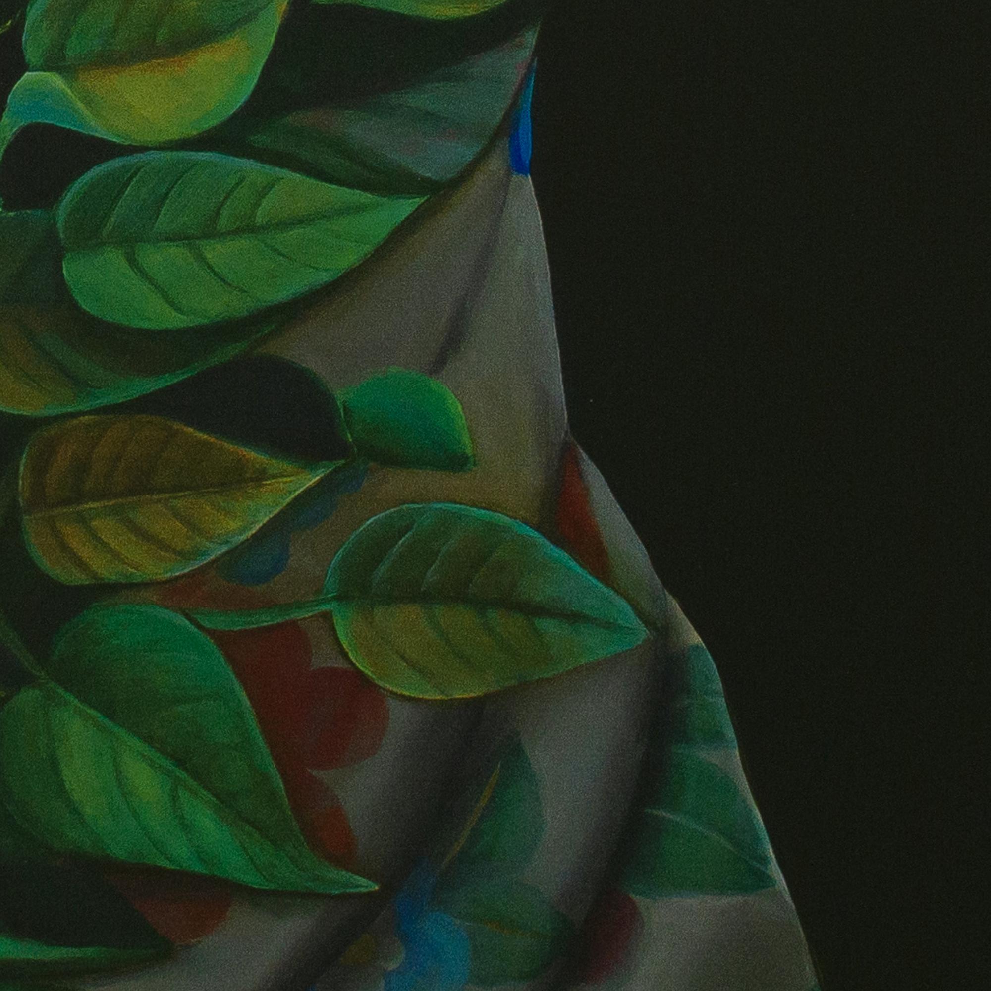 Composition florale avec des fleurs rouges et roses Biophilia. Édition limitée 25/25 en vente 1