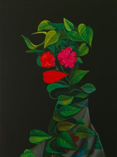 Composición Floral con Flores Rojas y Rosas. Biofilia. Edición limitada 25/25