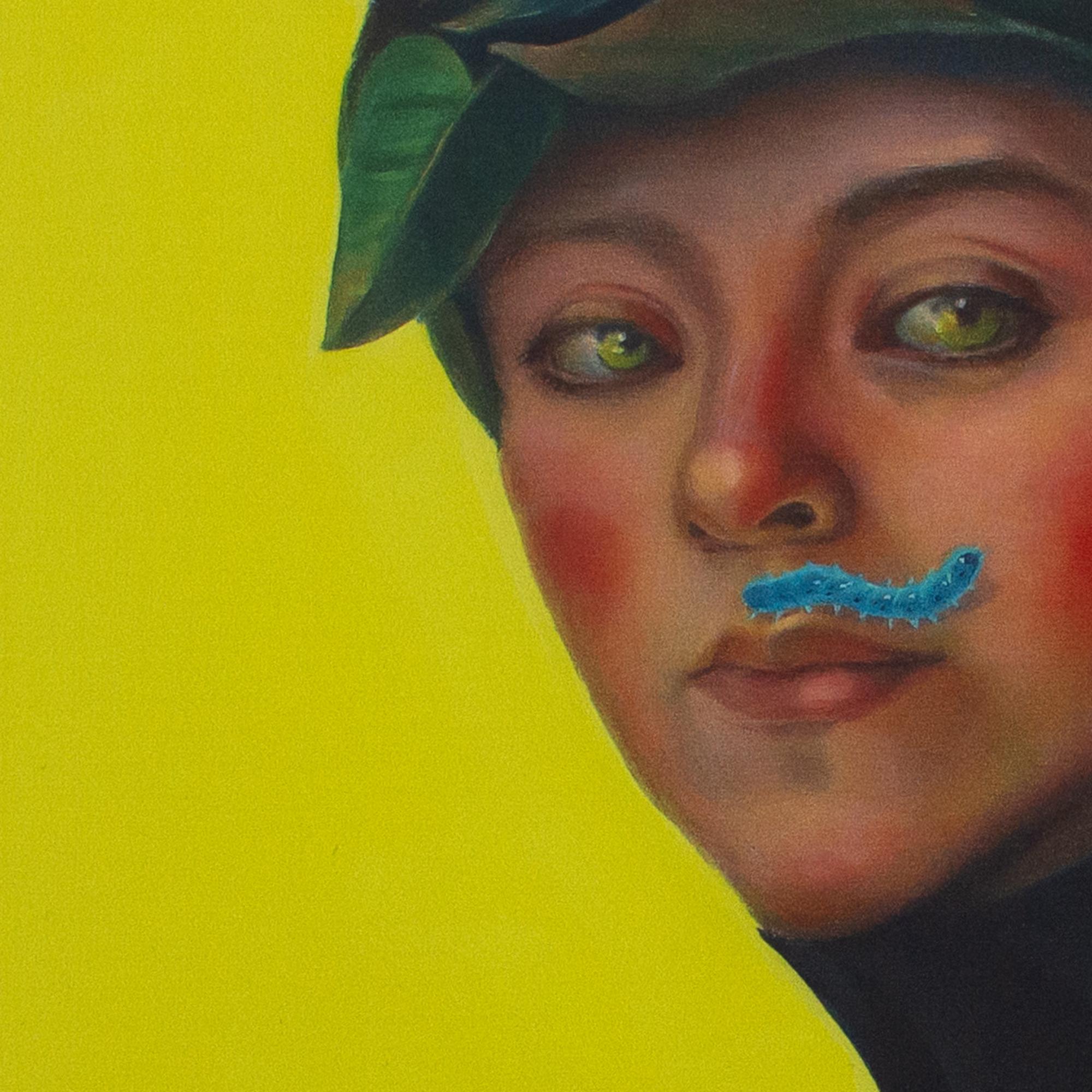Neznakomka – 2022, Limited Edition Dibond Print, Pop Surrealist Floral Portrait For Sale 3