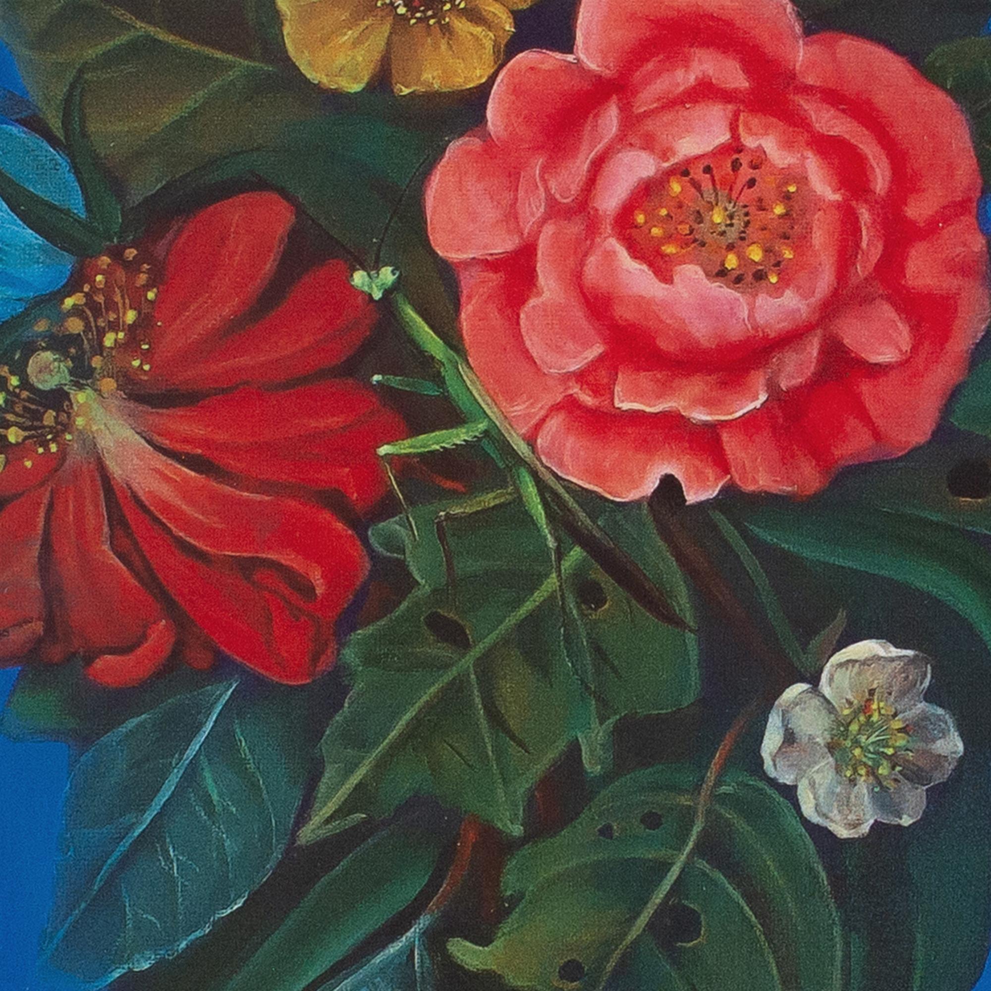Ritratto botanico di Camelia - 2024, Stampa UV su Dibond, Figurativo contemporaneo in vendita 1